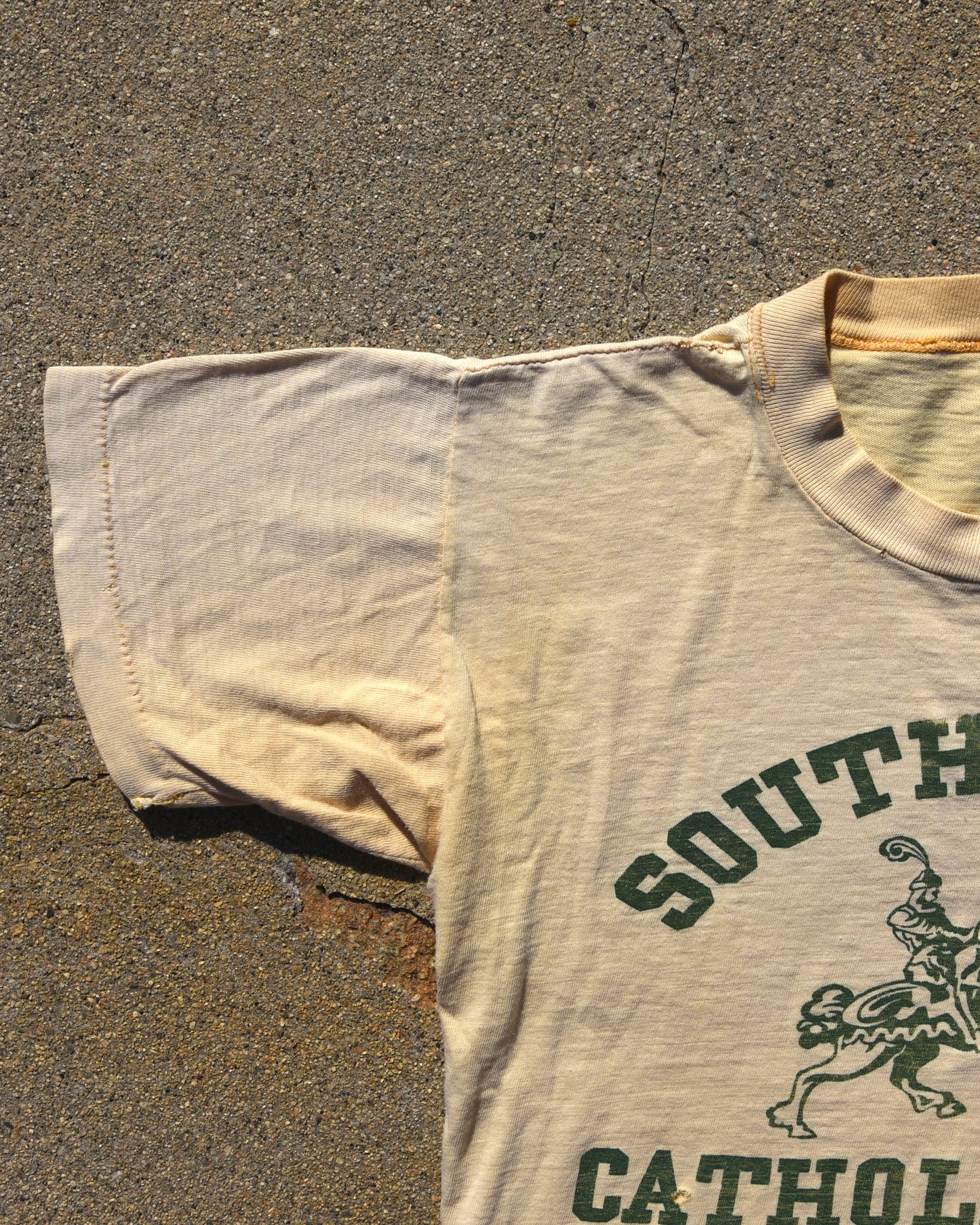 1950s Champion Running Man South Hills Catholic HS Tshirt