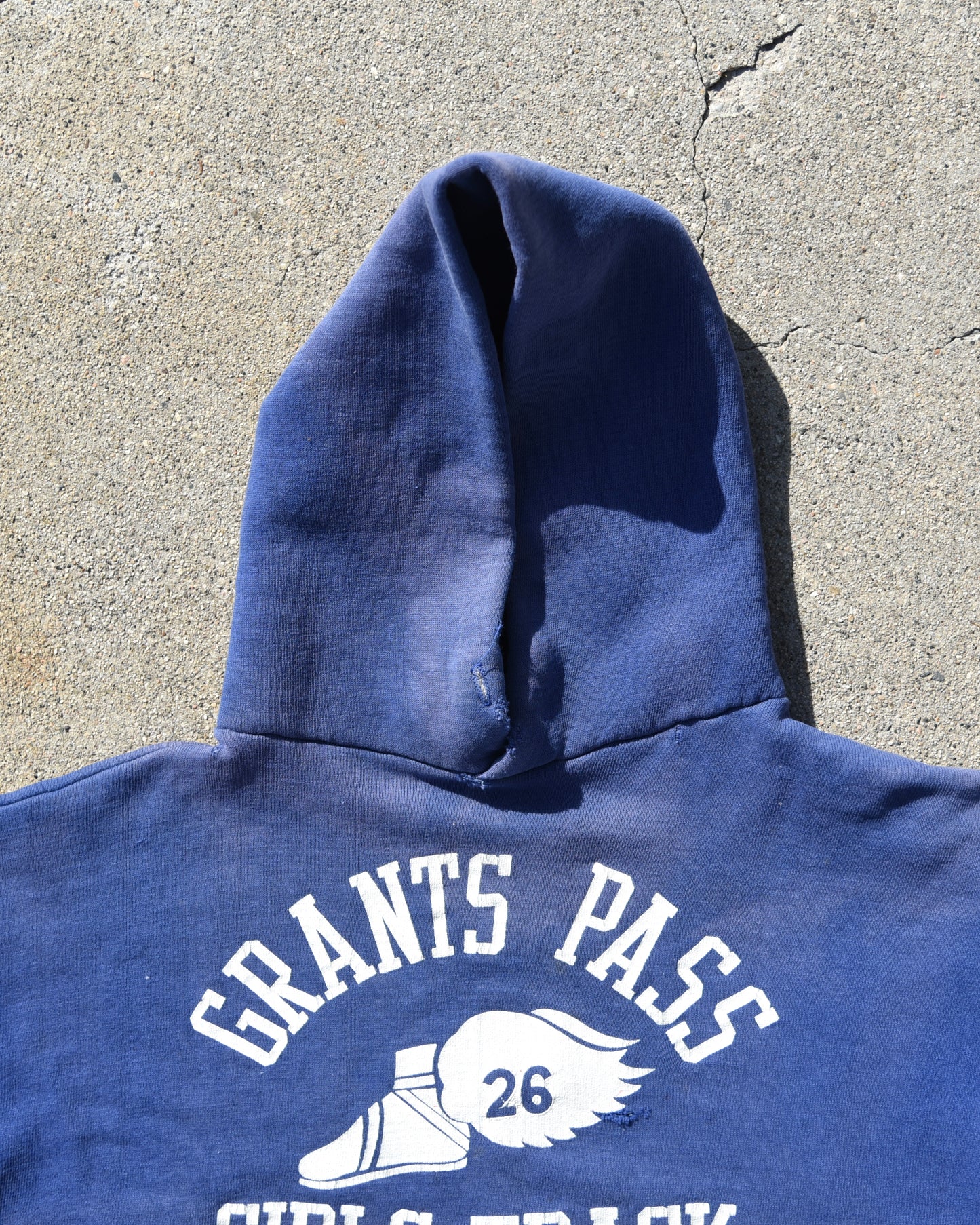 1960s Sun Faded Grants Pass Girls Track Hoodie