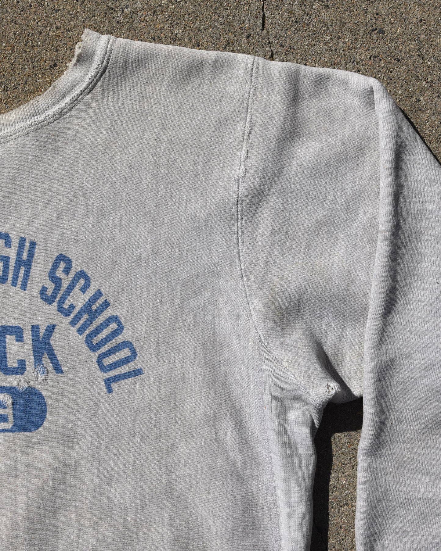 1960s Champion Reverse Weave “Expansion Gusset” LaSalle High School Track Sweatshirt