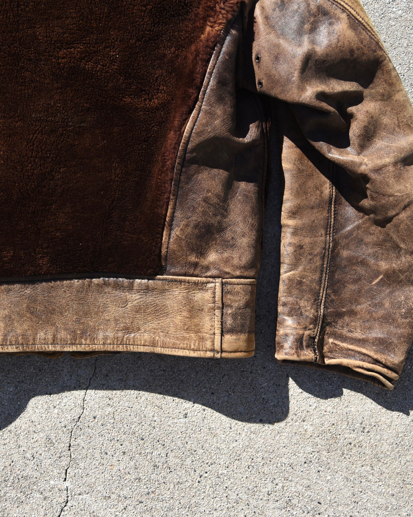 1940s Laskin Lamb Grizzly Fur Horsehide Jacket