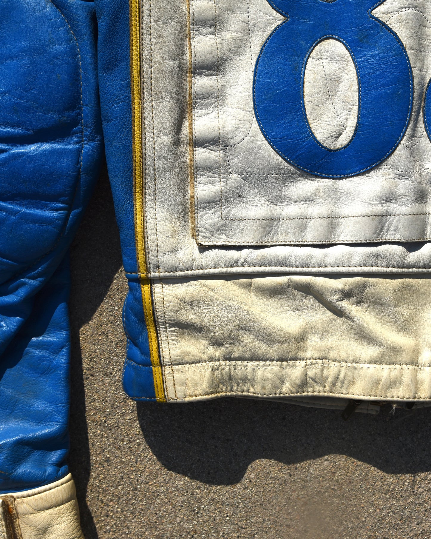 1960s ABC Motorcycle Racing Jacket Leather Cafe Racer