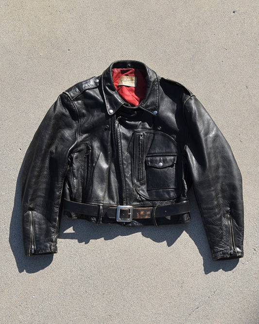 1950s Hercules Horsehide D-Pocket Motorcycle Jacket