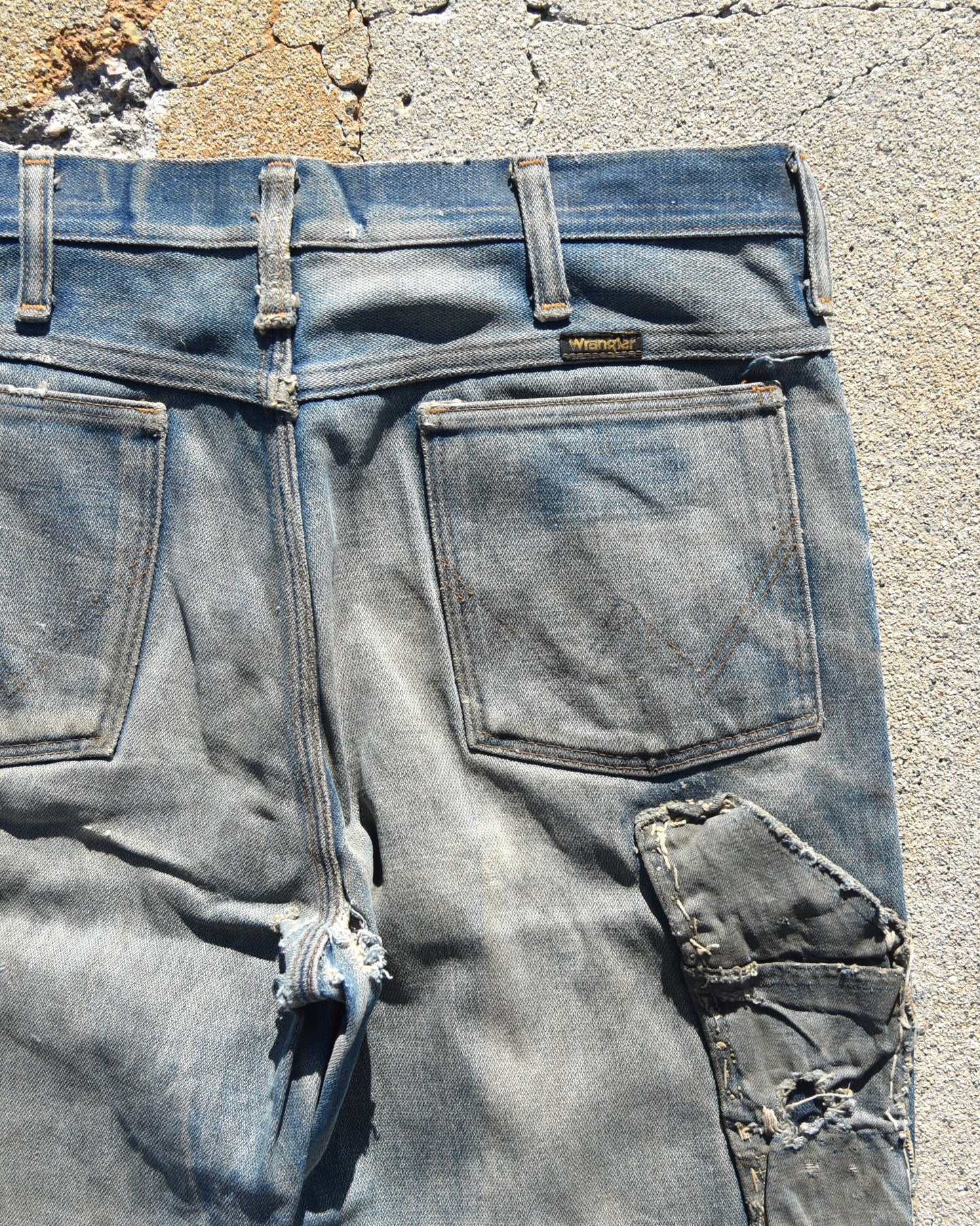 1970s Wrangler Bell Bottoms - Whisker Fading