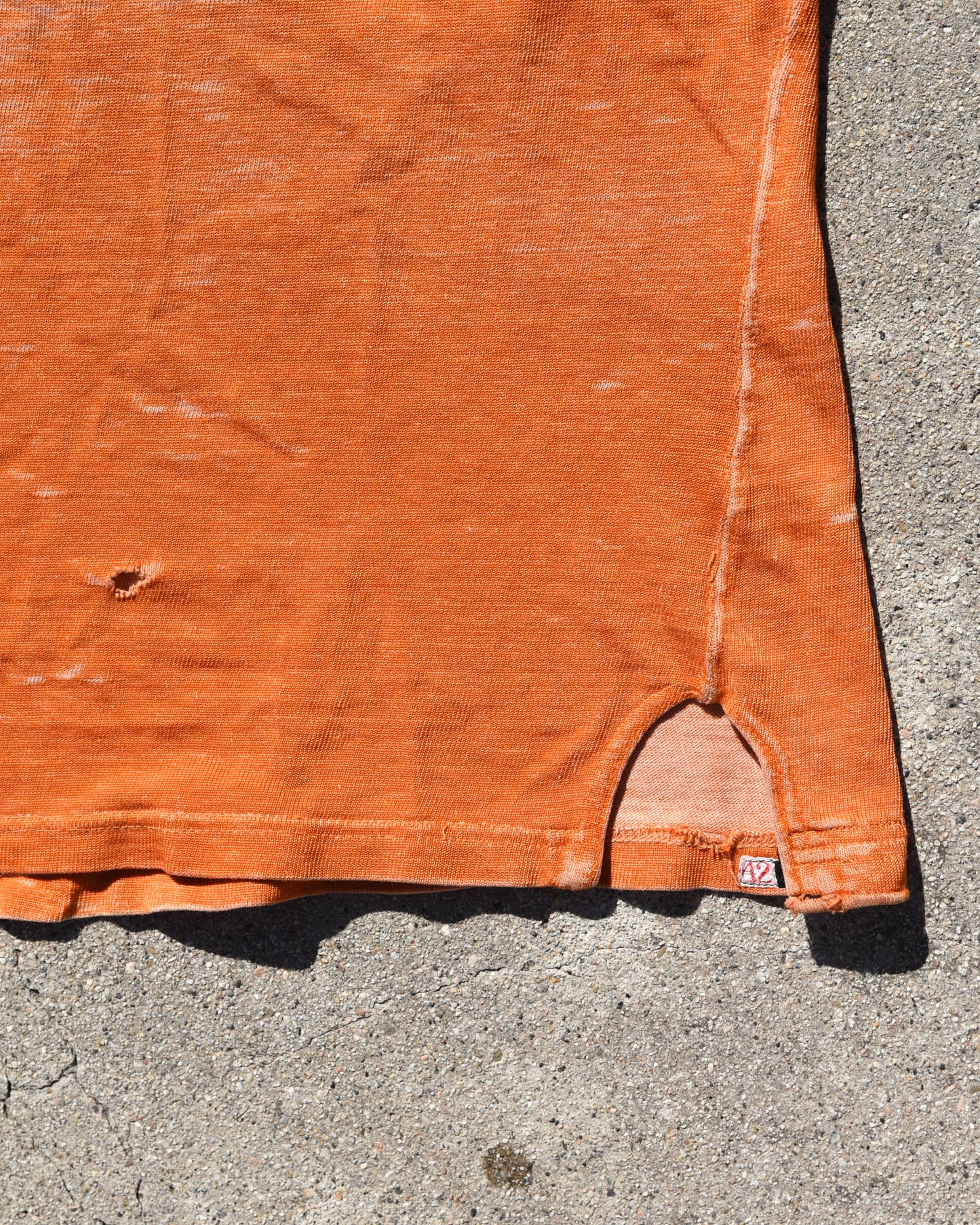 1950s Thrashed Sun Faded Rawlings Durene Two Tone Football Jersey