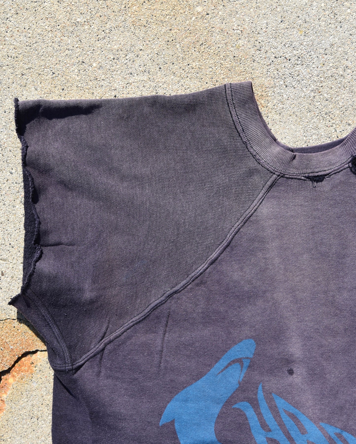 1960s West Side Story Jets Vs Sharks Sweatshirt Cutoff