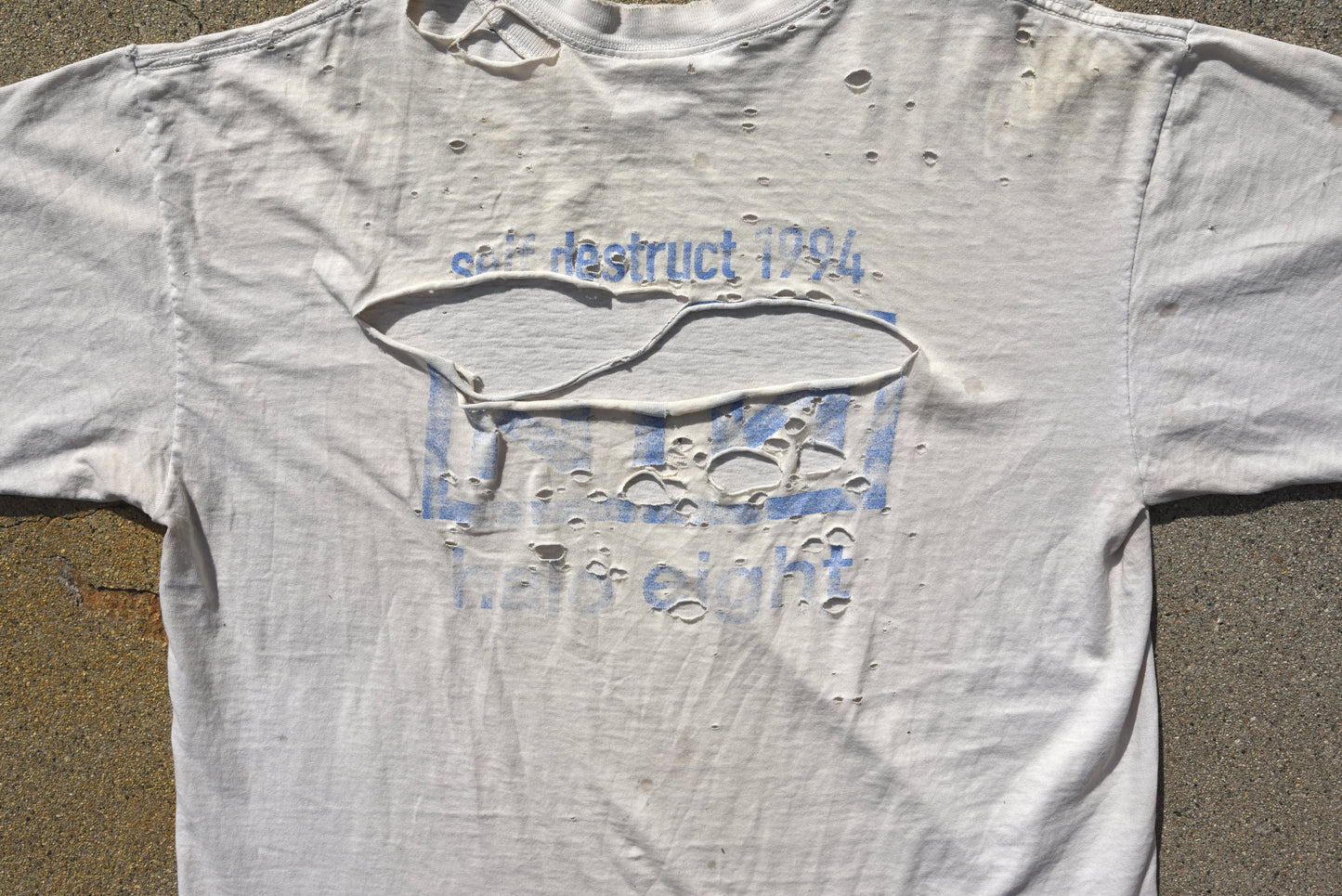 1994 Nine Inch Nails The Downward Spiral Self Destruct Halo Eight Tshirt