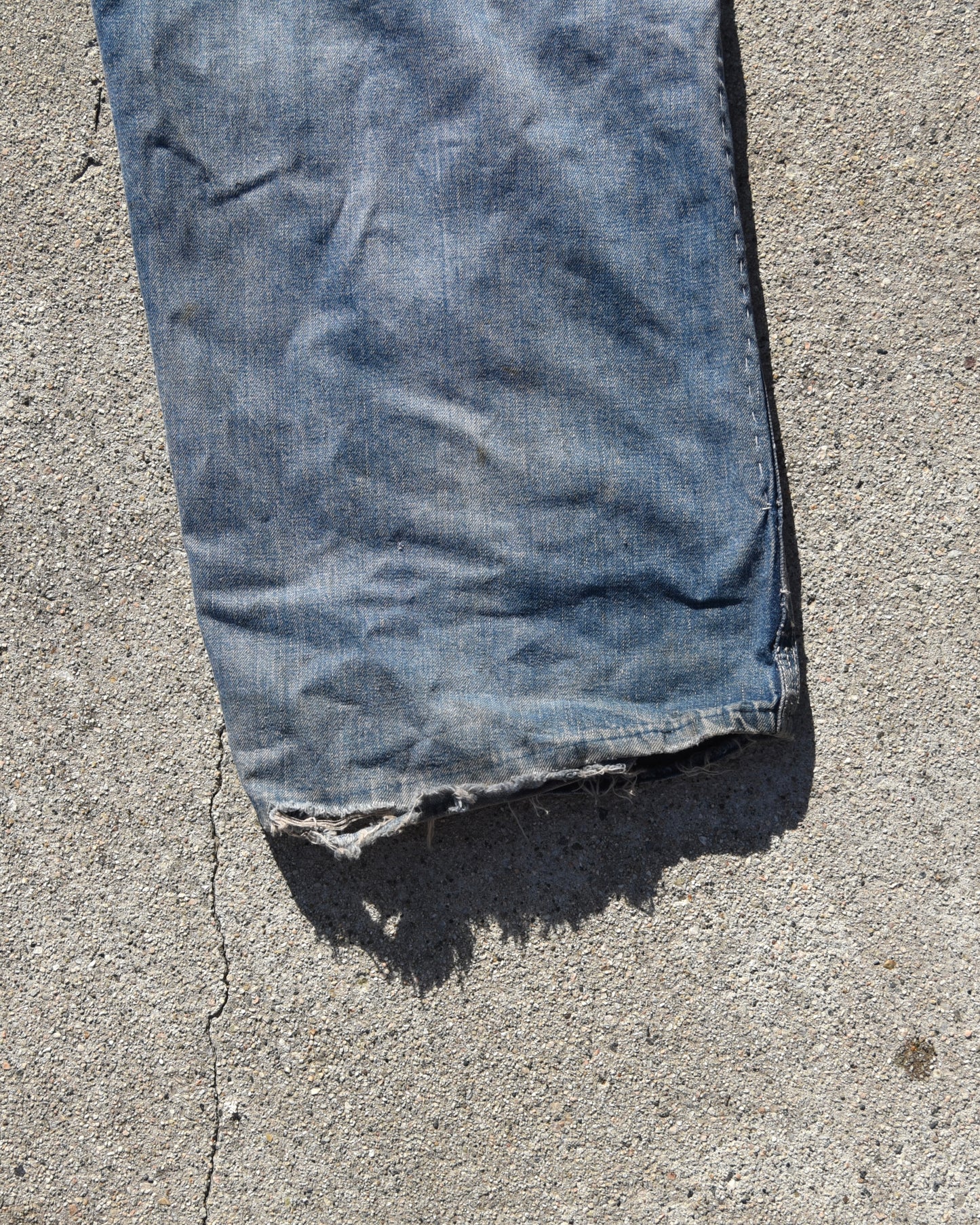 1960s Carhartt Headlight Finck Overalls - Thrashed and Repaired