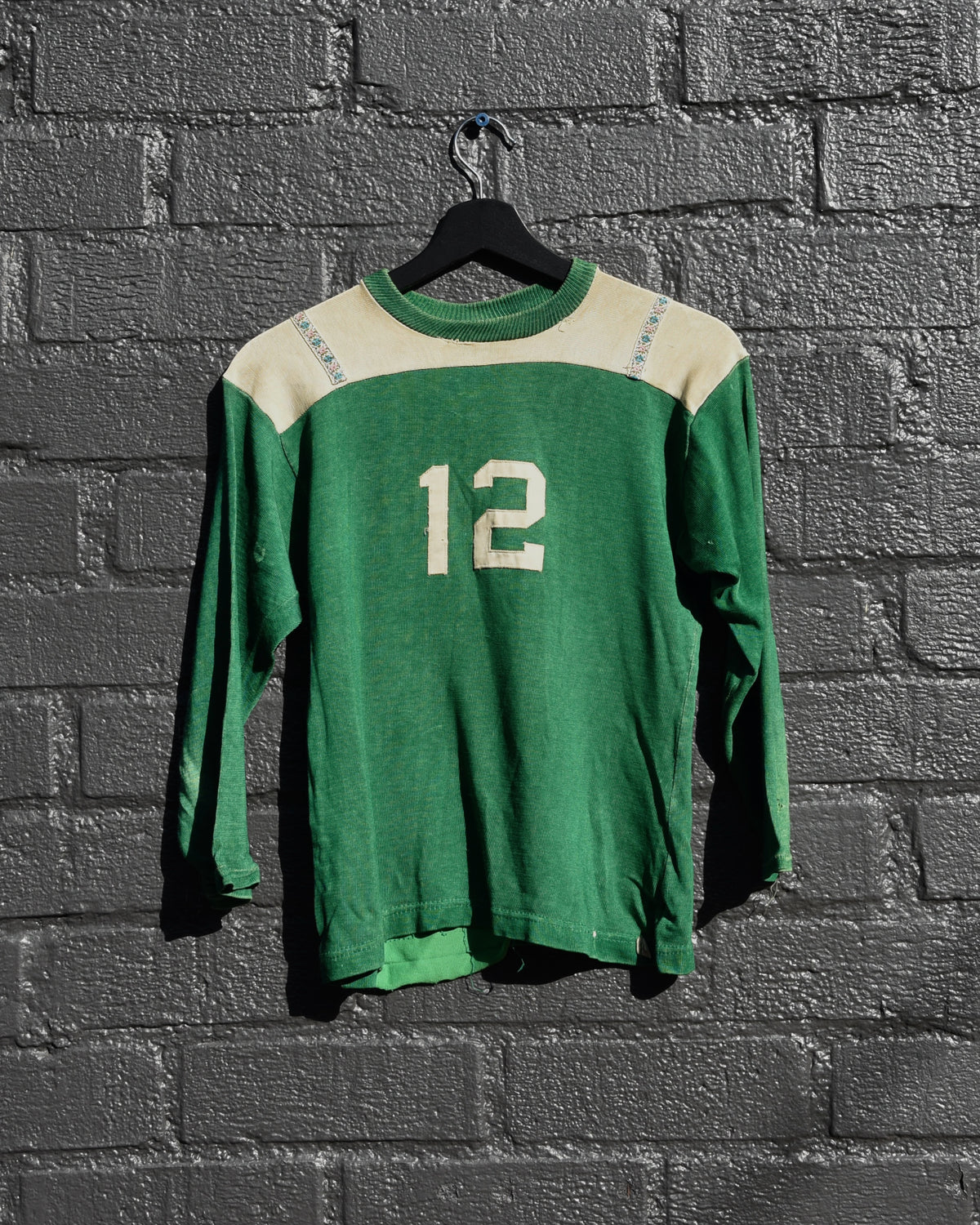 1950s 12 Floral Durene Football Jersey
