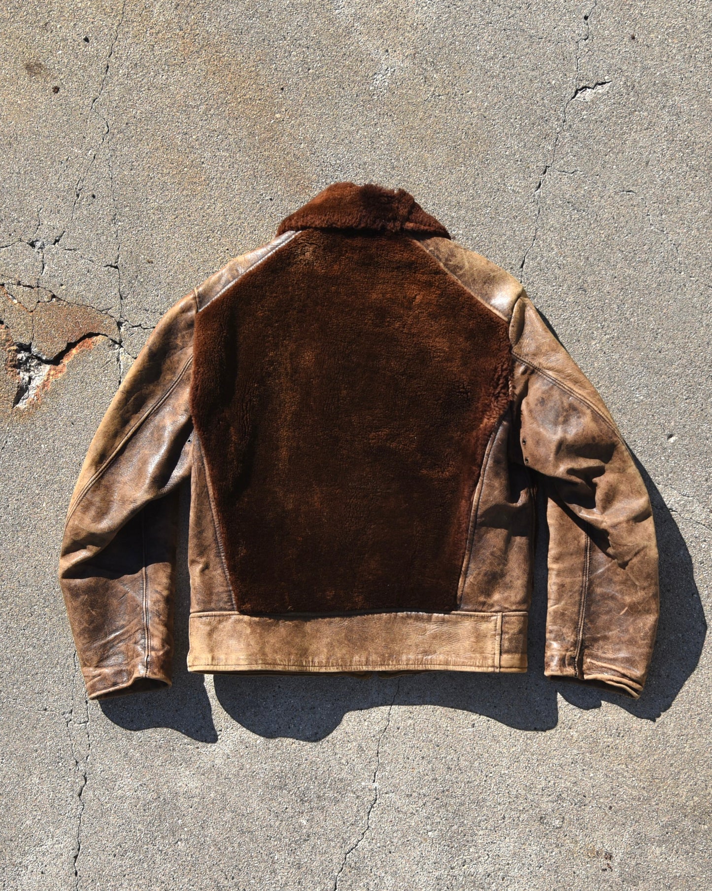 1940s Laskin Lamb Grizzly Fur Horsehide Jacket