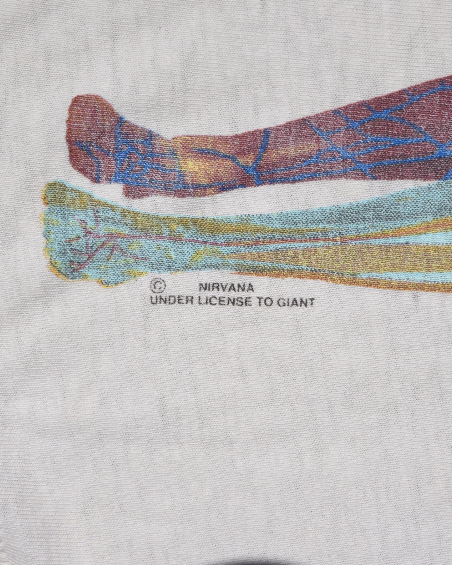 Thrashed 1993 Nirvana In Utero Tshirt - Giant