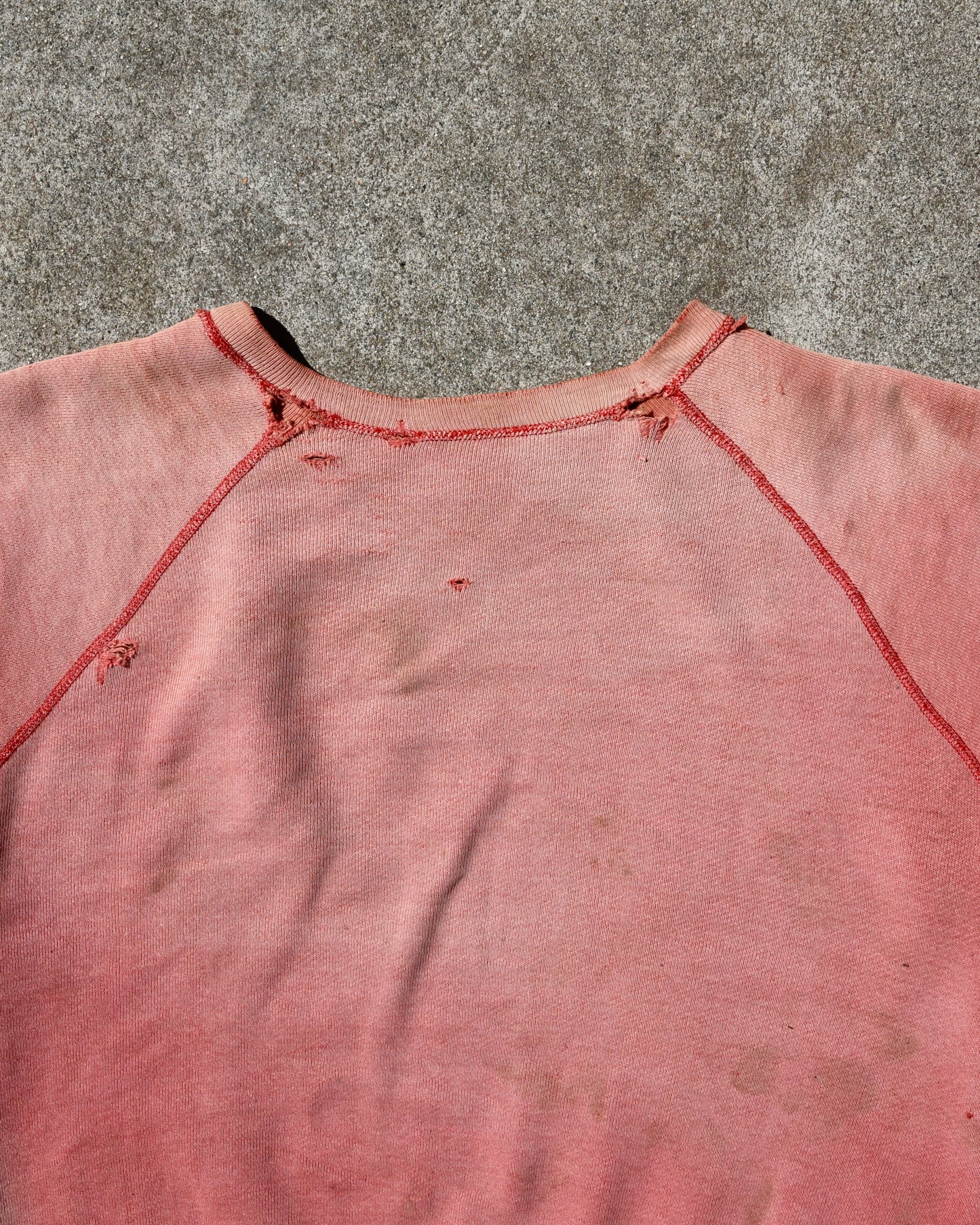 1960s Fraternity Property Of Delta Upsilon Sun Faded Thrashed Sweatshirt