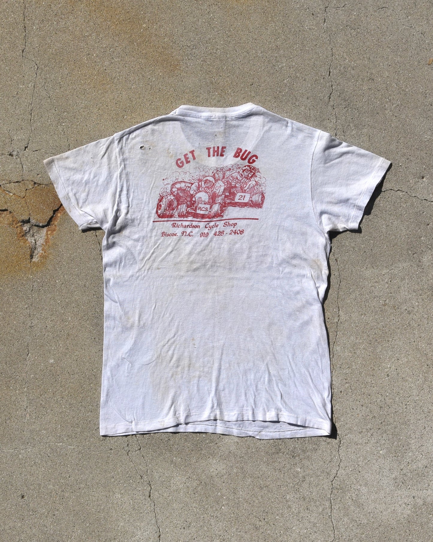 1970s Richardsons Cycle Shop Thrashed Tshirt