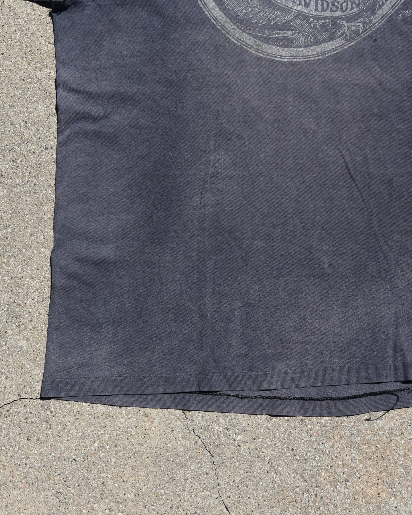 1980s Sun Faded Live To Ride Harley Davidson Tshirt