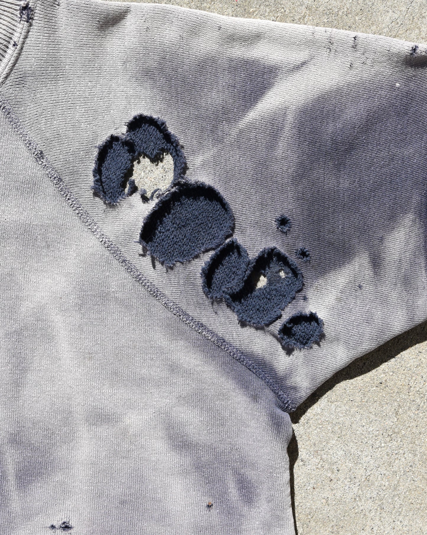 Vintage Thrashed and Sun Faded 1960s S/S Sweatshirt