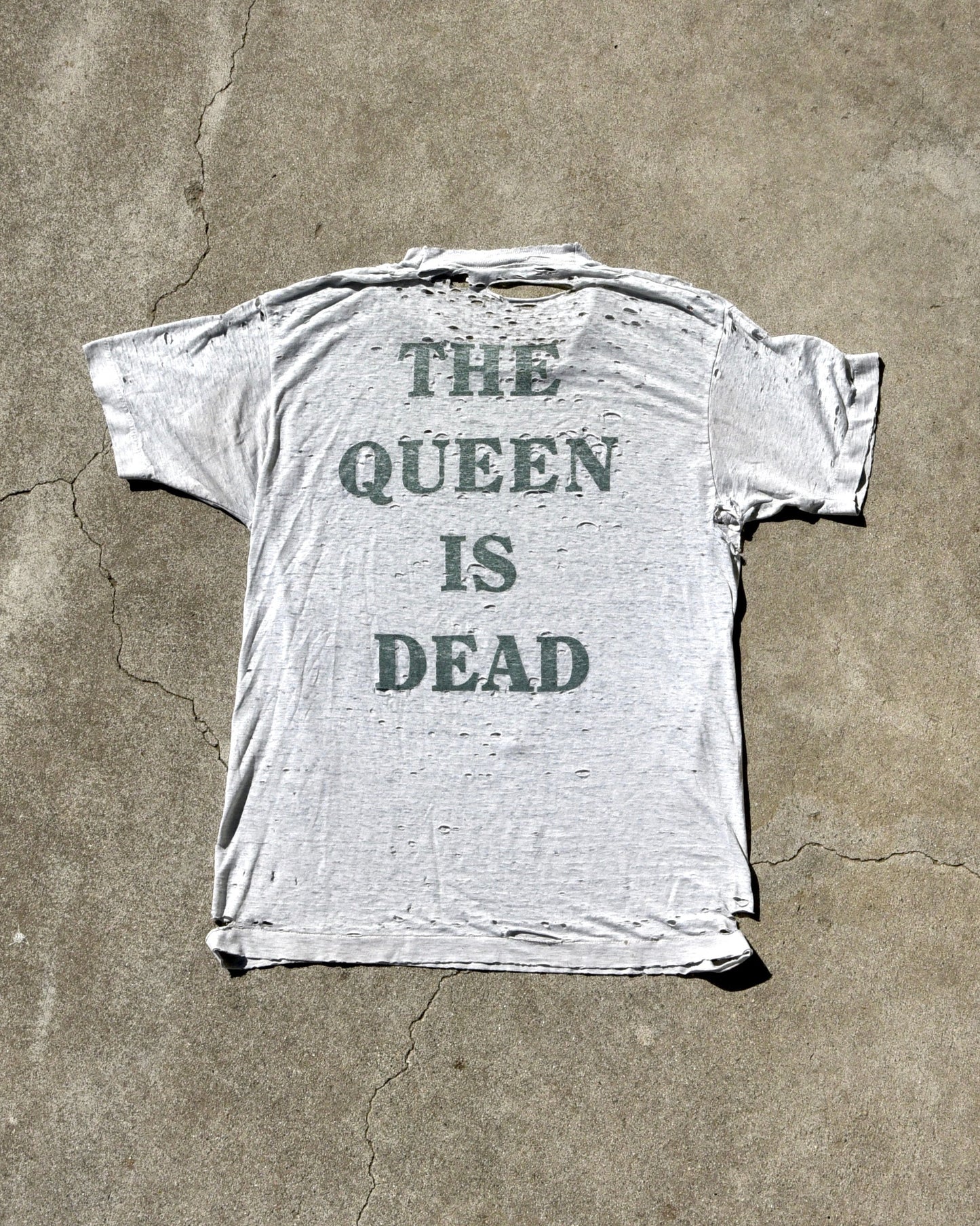 The Smiths 1980s Thrashed Single Stitch - The Queen Is Dead Tshirt