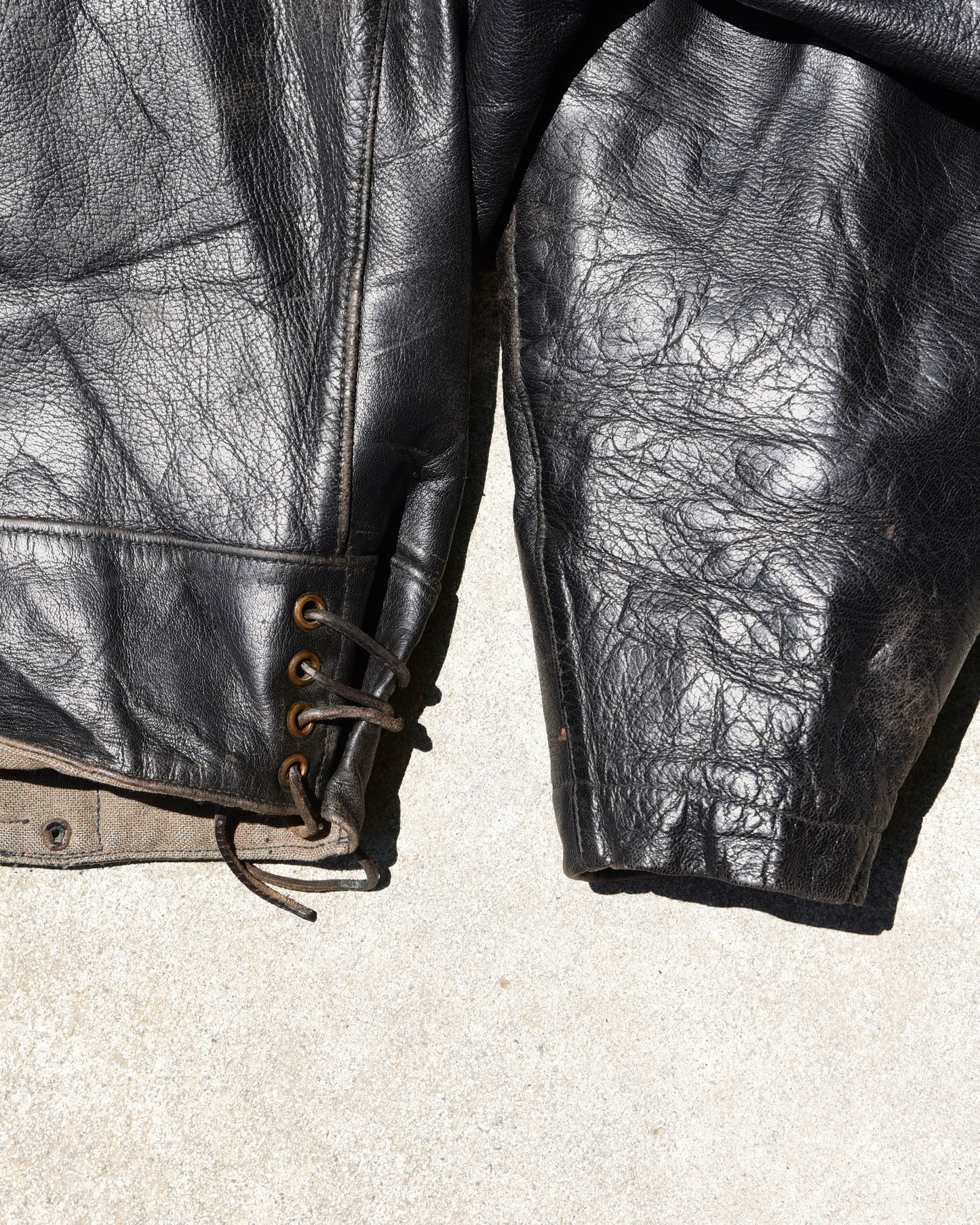 1950s Mats Larsson Malung Vintage Swedish Military Motorcycle Leather Jacket Sz 50