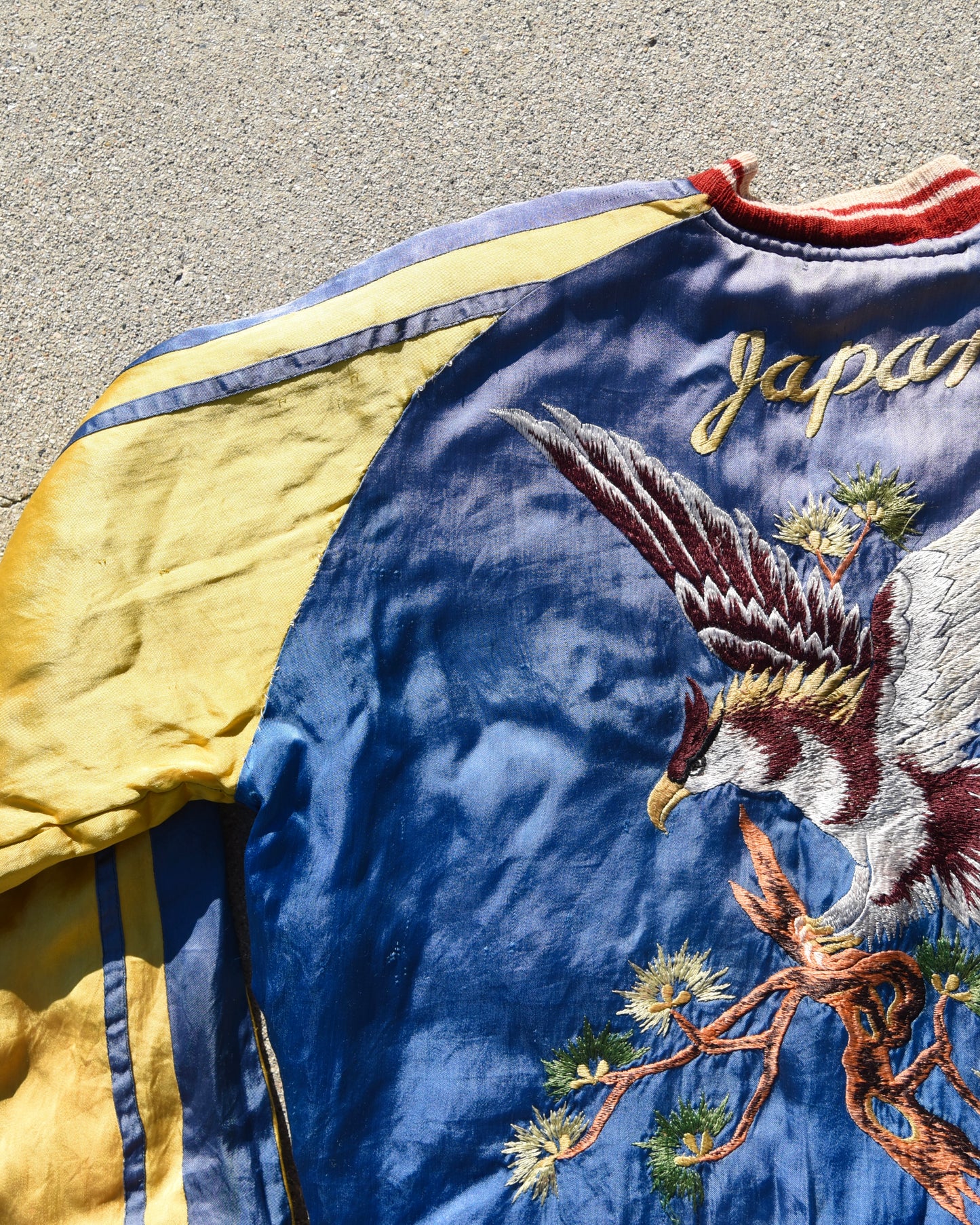 1950s Japan Sukajan Reversible Souvenir Jacket Sun Faded