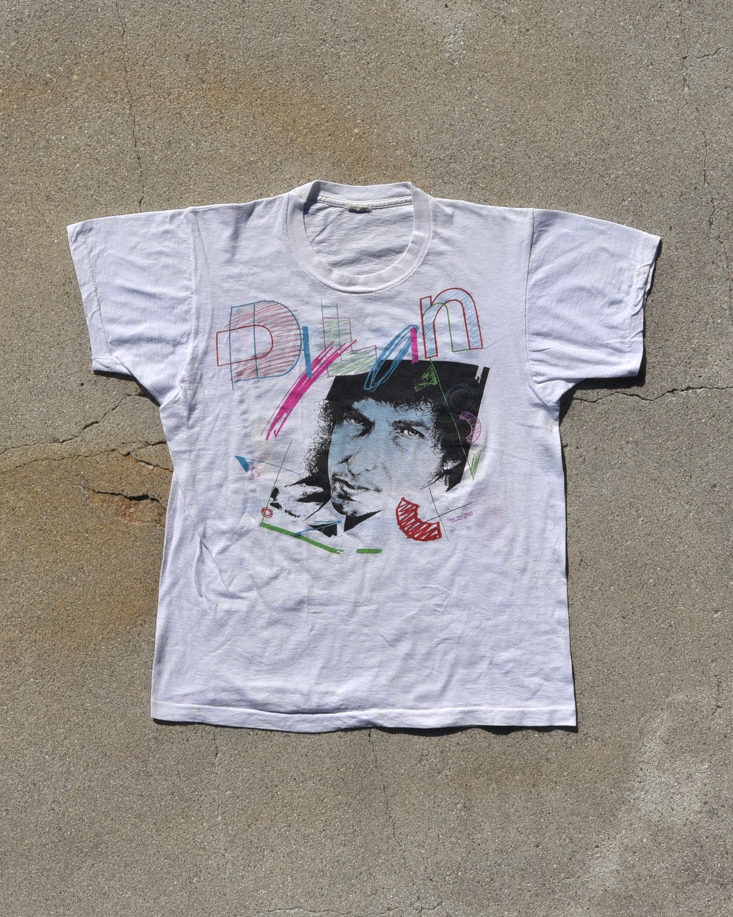 1986 Bob Dylan x Tom Petty and The Heartbreakers Alone Together True Confessions Tour Tshirt