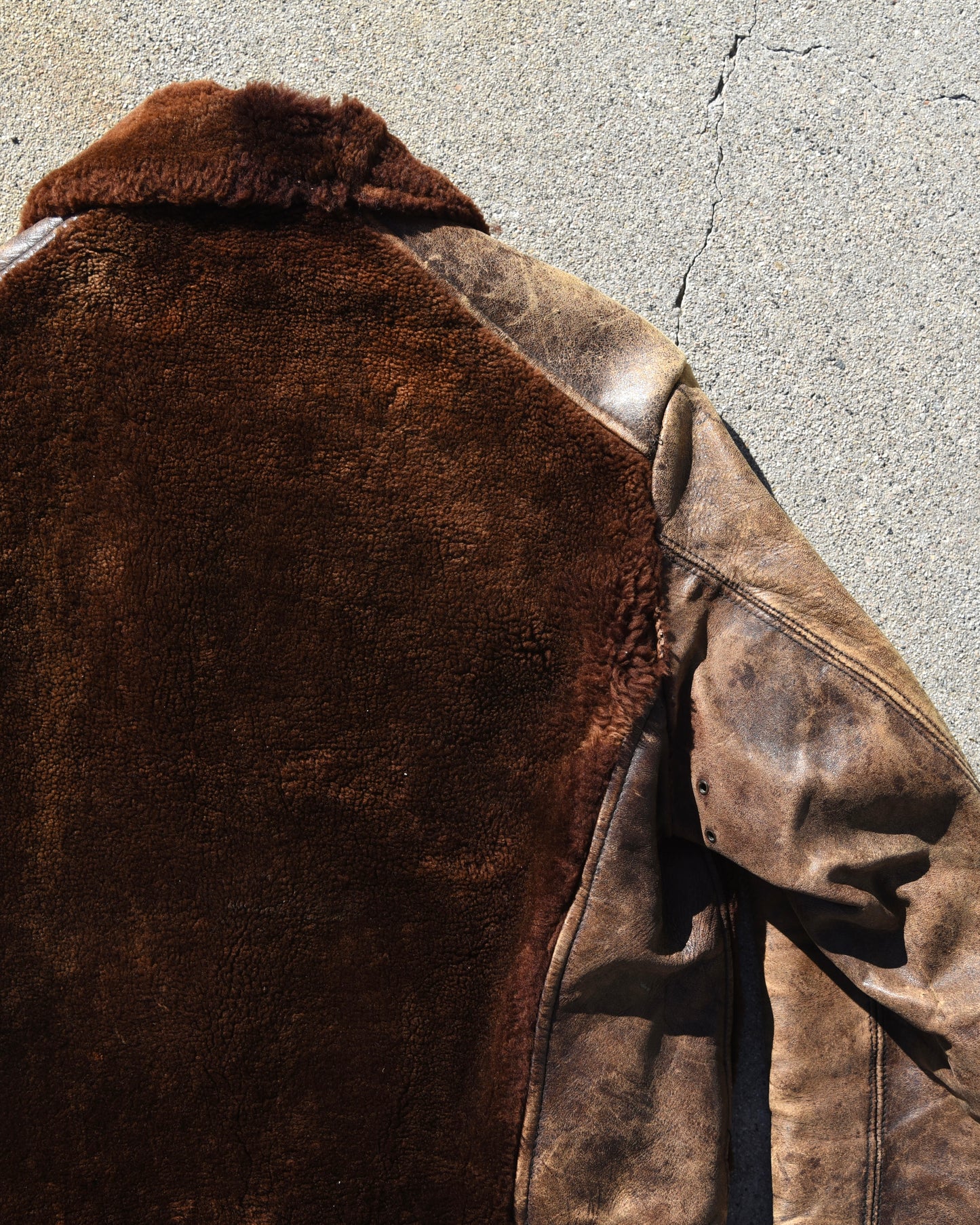 1940s Laskin Lamb Grizzly Fur Horsehide Jacket