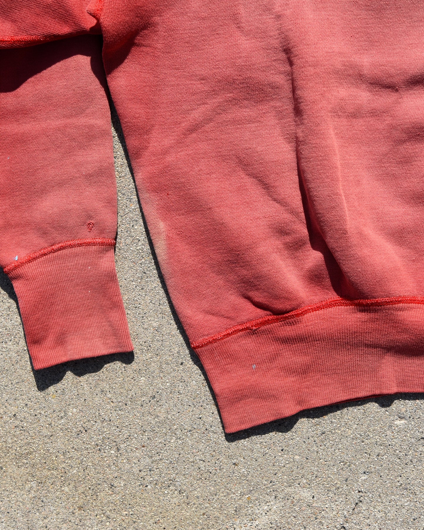 1950s Single V Melvindale Track Crewneck Sweatshirt Distressed Fade Size M