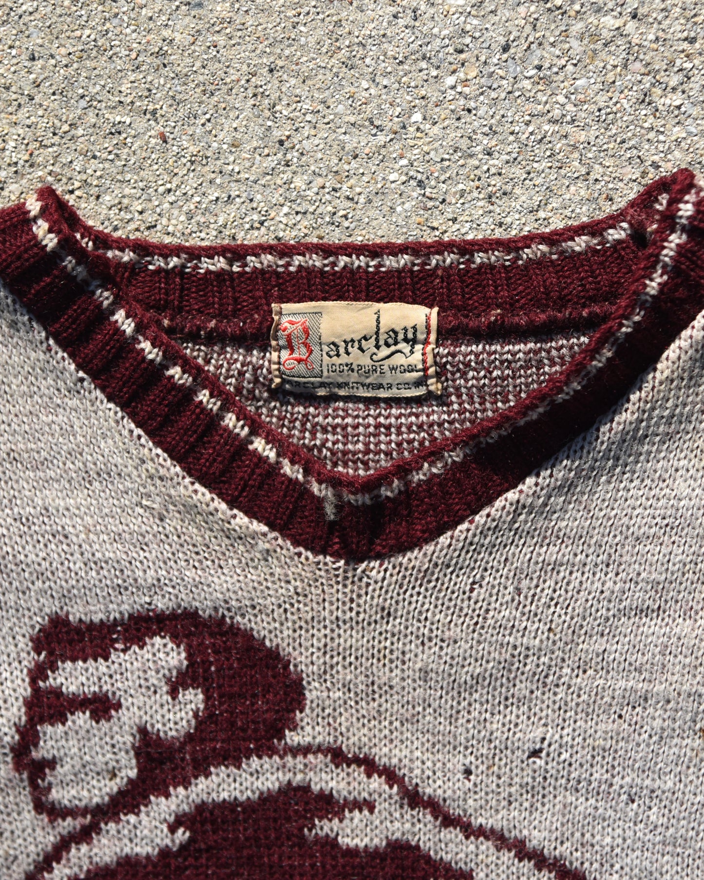 1940s Barclay Wool Sweatshirt