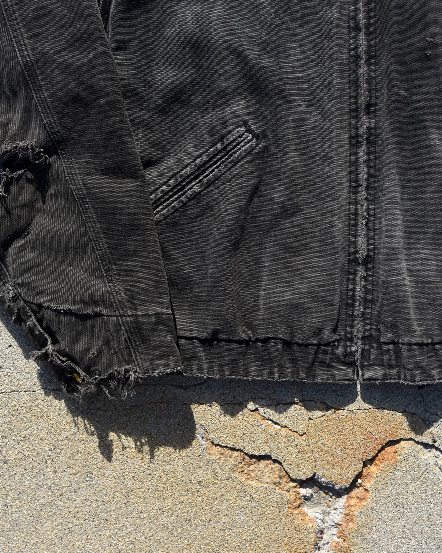 Carhartt Detroit Jacket J43 ONX Onyx Black Large Rare