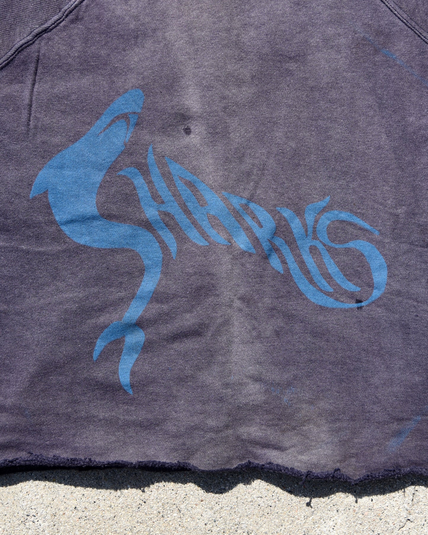 1960s West Side Story Jets Vs Sharks Sweatshirt Cutoff