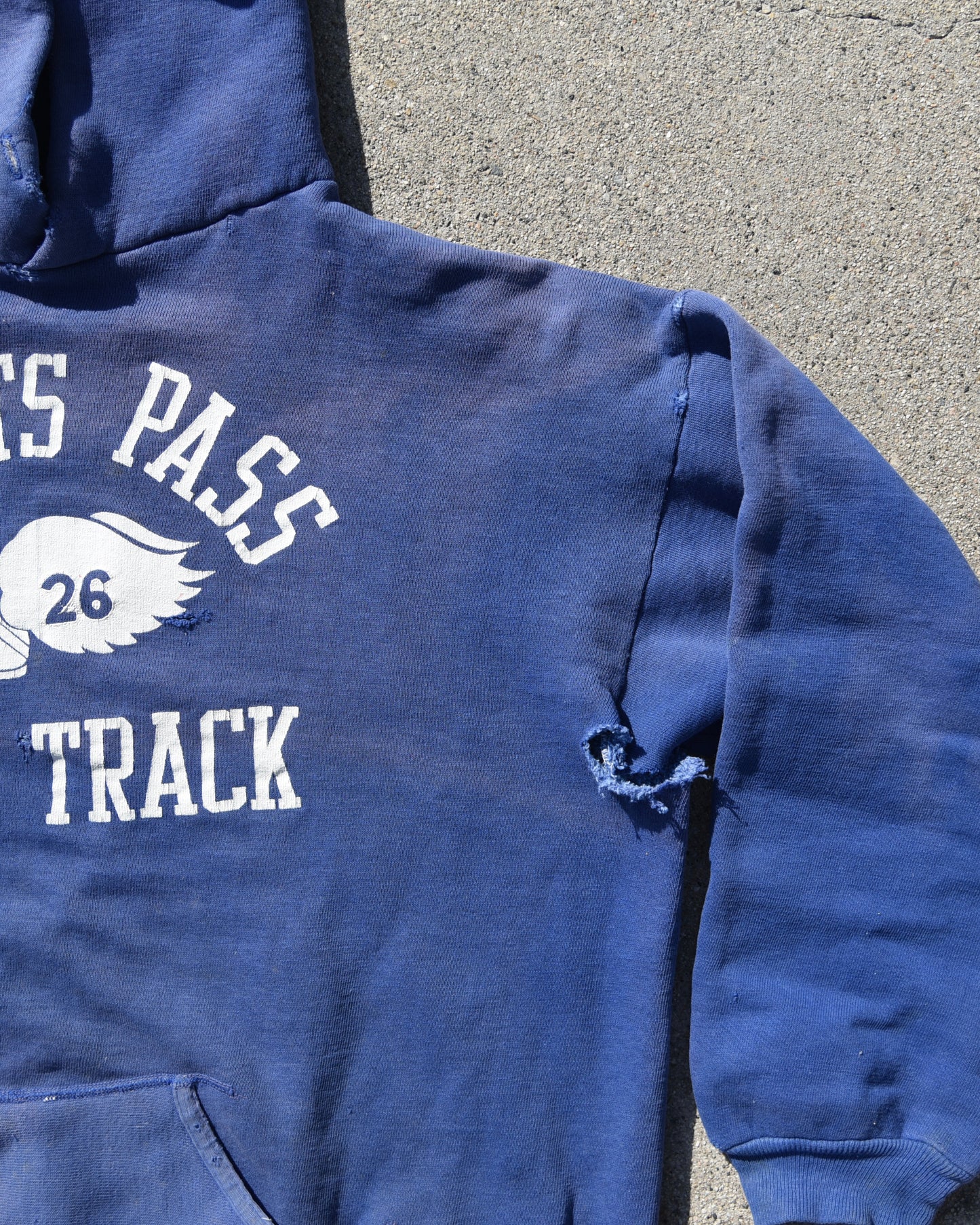 1960s Sun Faded Grants Pass Girls Track Hoodie