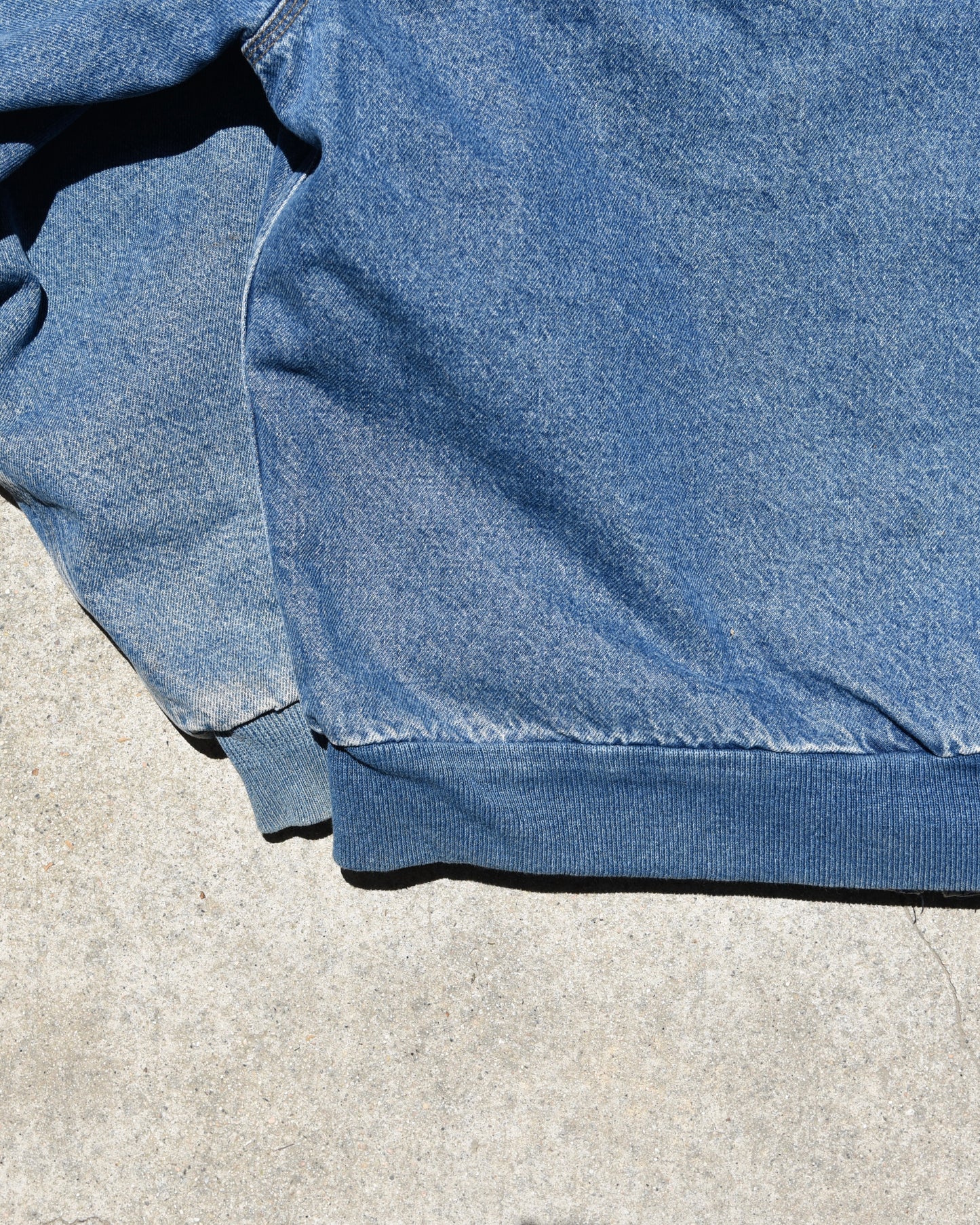 Carhartt J08DST Denim Active Hooded Jacket - Large