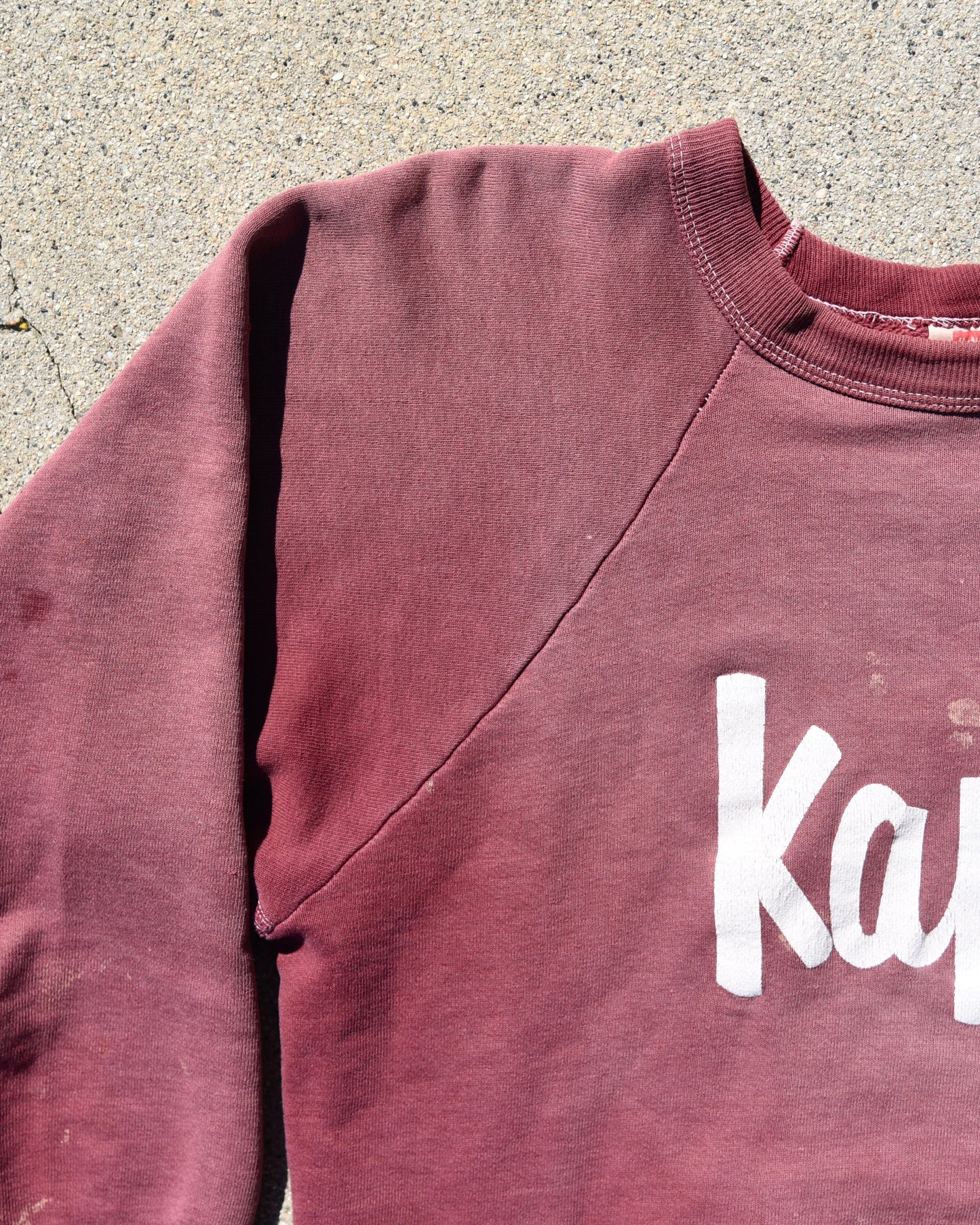 1950s Hanes Windshield Kappa Fraternity Sweatshirt True Vintage