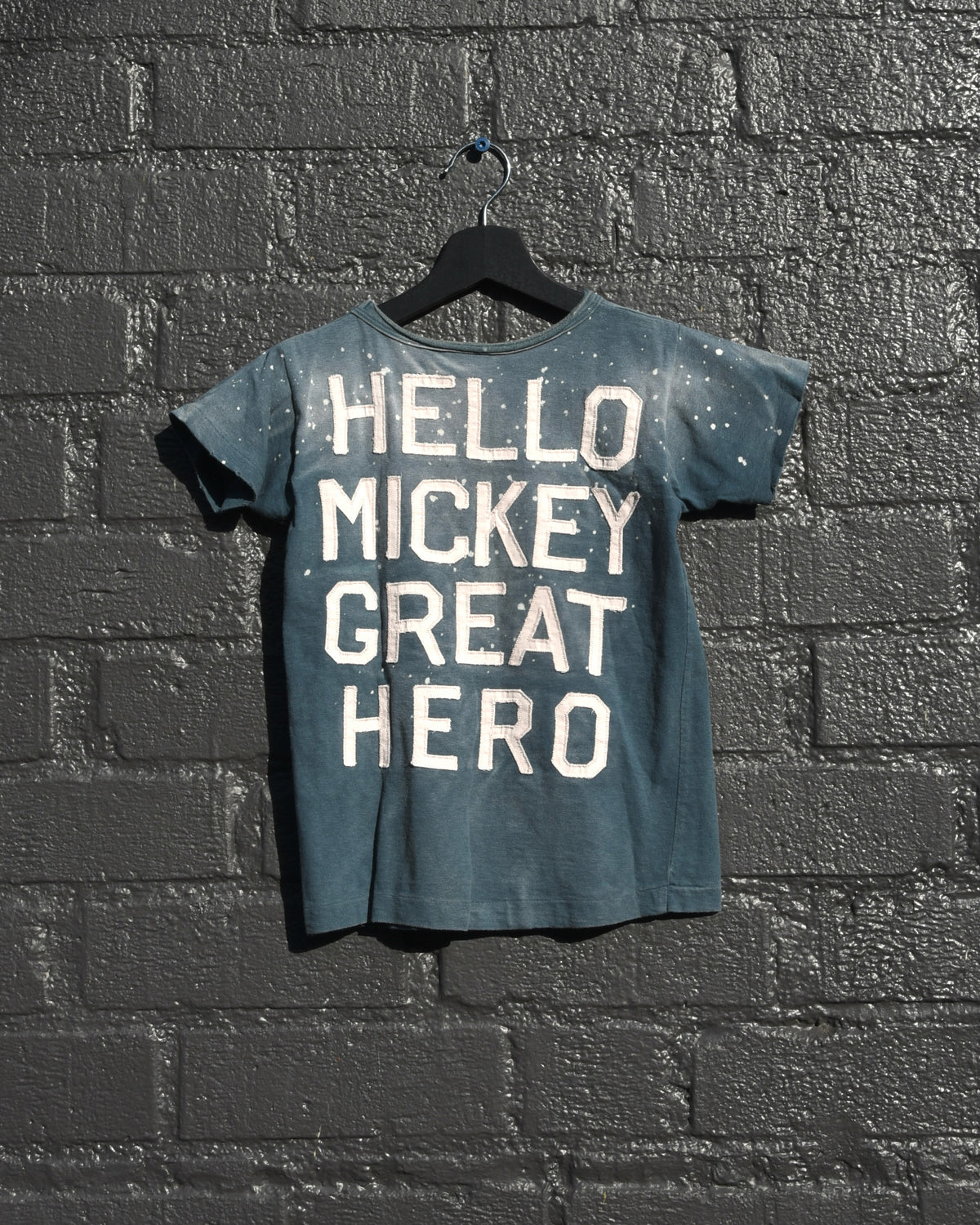Denim Dungaree Hello Mickey Great Hero Tshirt