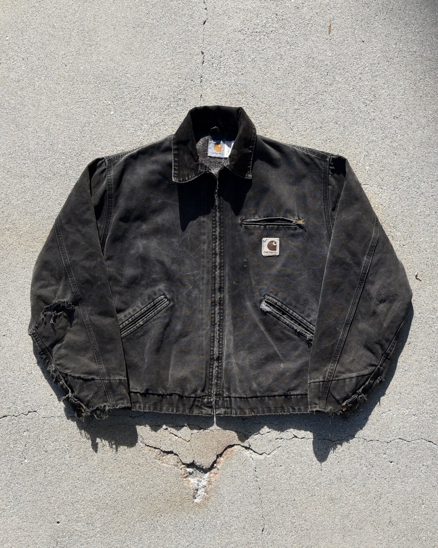 Carhartt Detroit Jacket J43 ONX Onyx Black Large Rare