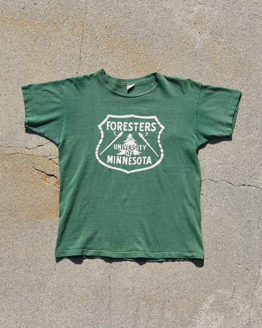 1950s Champion Running Man University of Minnesota Foresters Tshirt