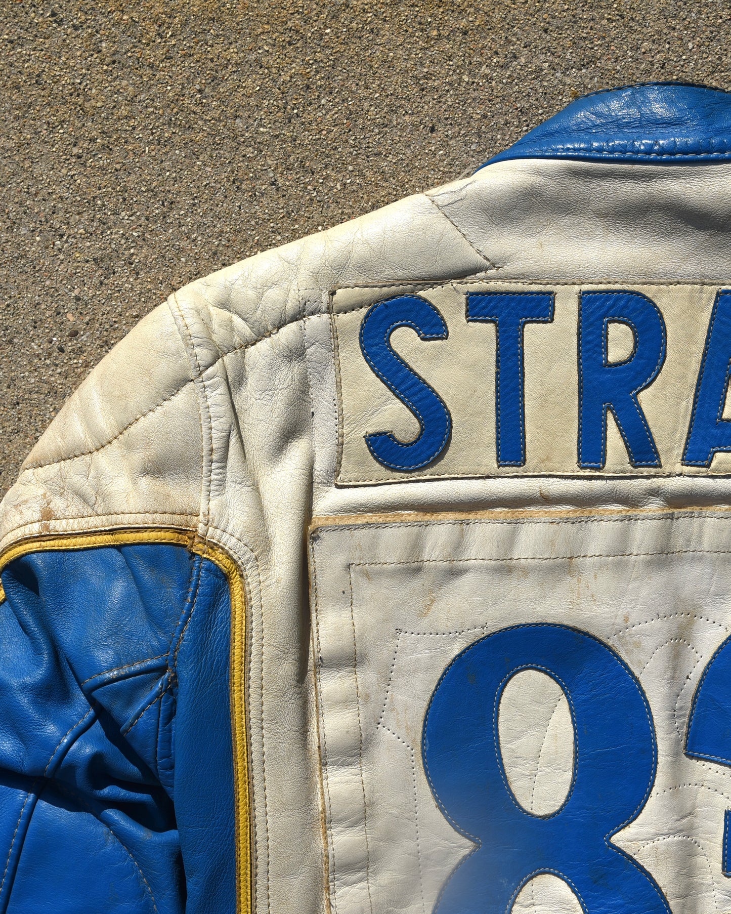 1960s ABC Motorcycle Racing Jacket Leather Cafe Racer