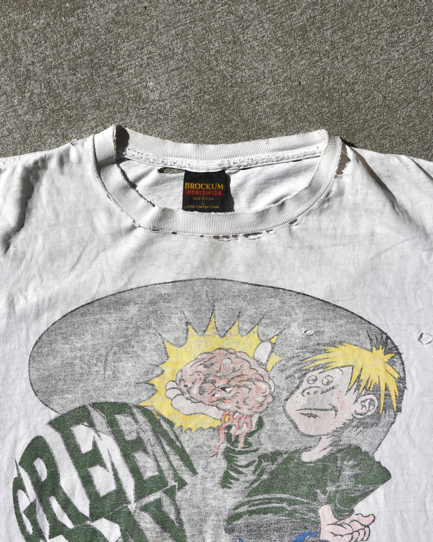 1994 Green Day 'Eat Your Parents' Promo Tshirt Thrashed