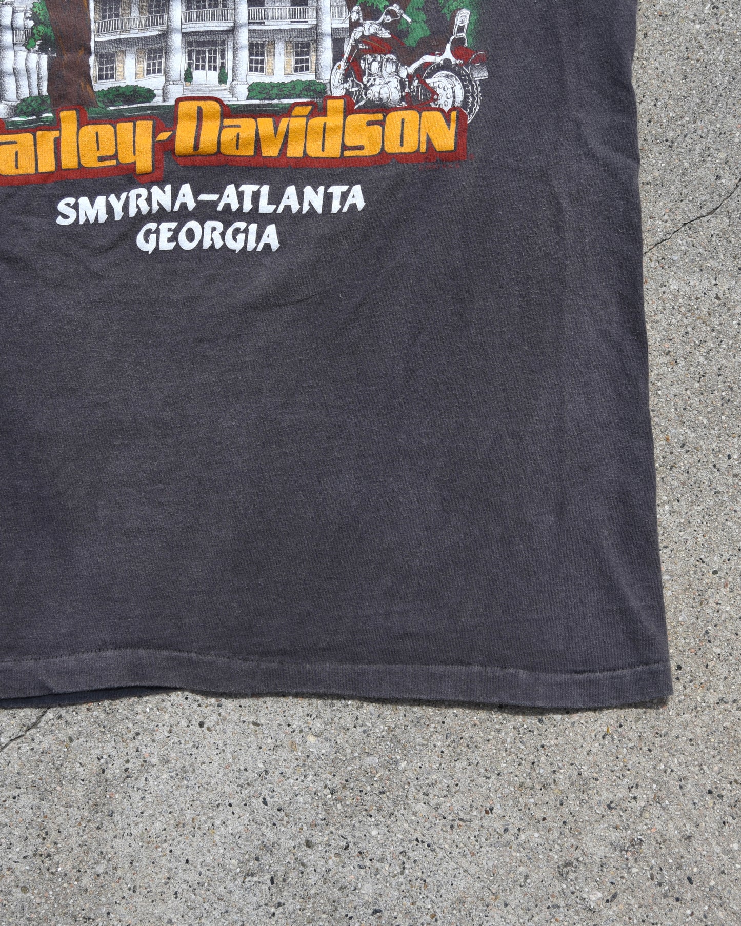 1980s Faded Ghost Pocket Harley Davidson Tshirt