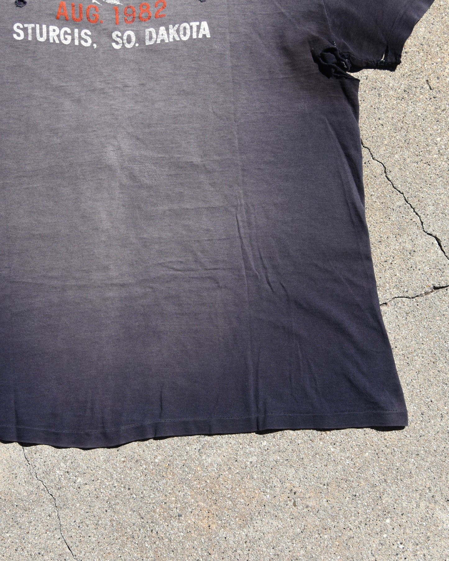 1980s Sun Faded Life In The Fast Lane Harley Tshirt