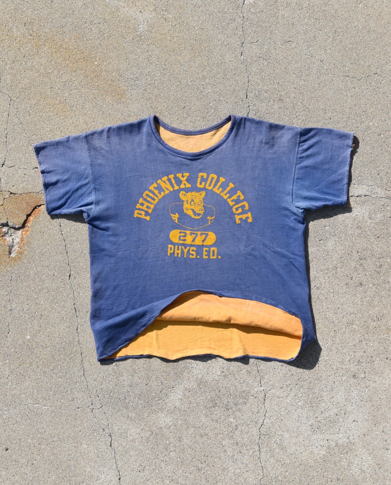 1950s Phoenix College Phys Ed Double Face Tshirt
