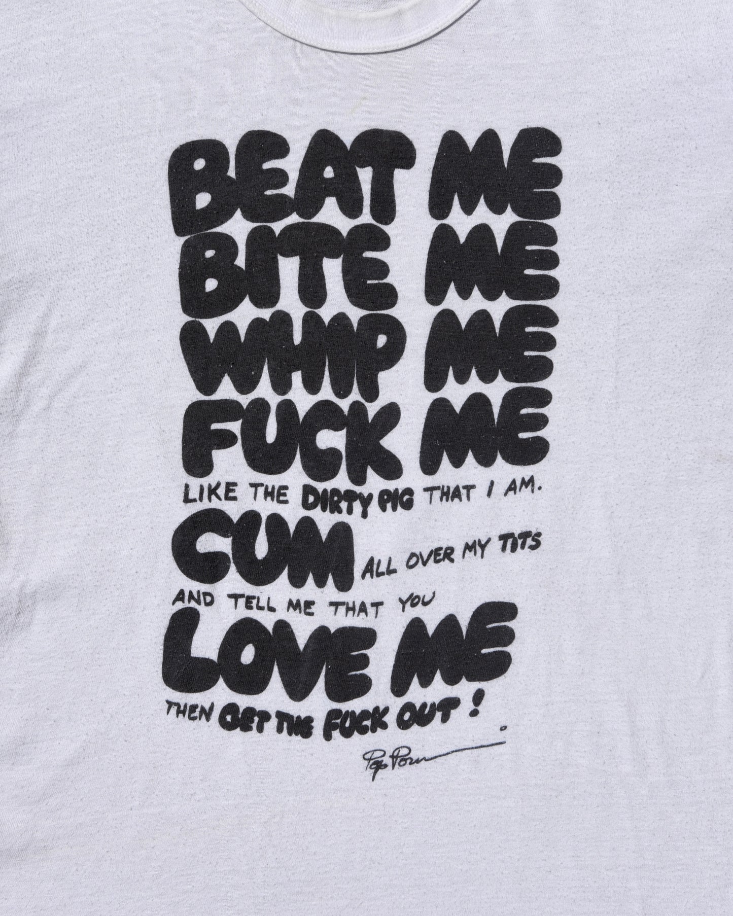 1980s Beat Me Bite Me Seditionaries Tshirt