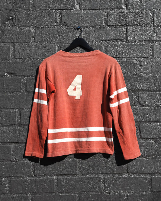 1950s Red Legs Cotton Jersey