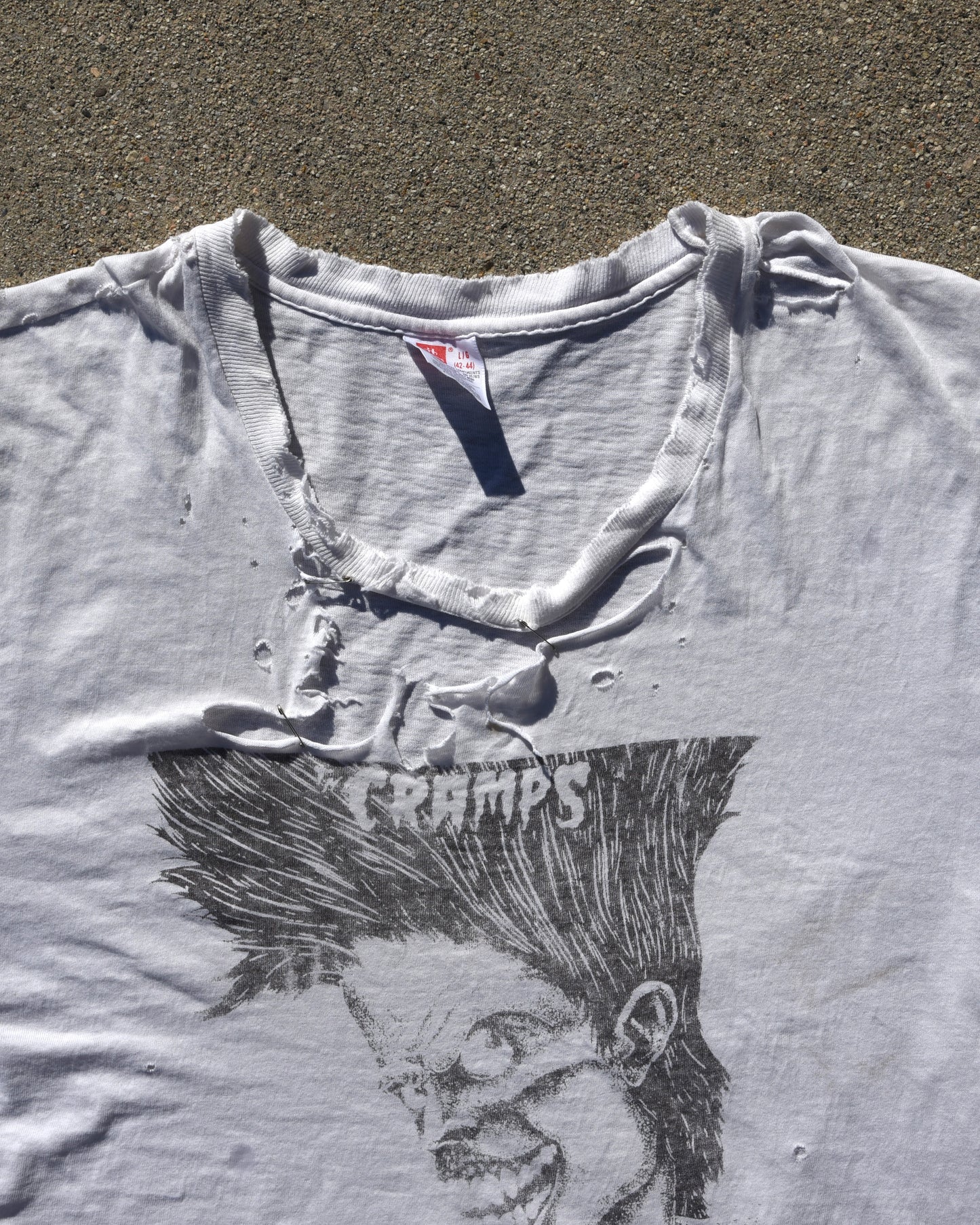 1980s Thrashed Cramps Band Tshirt