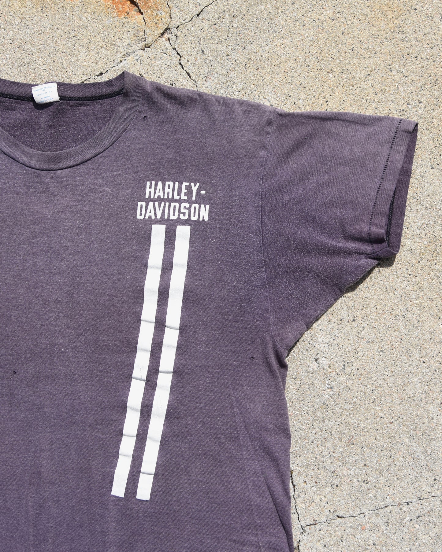 1970s Sun Faded Harley Davidson Oklahoma City Tshirt
