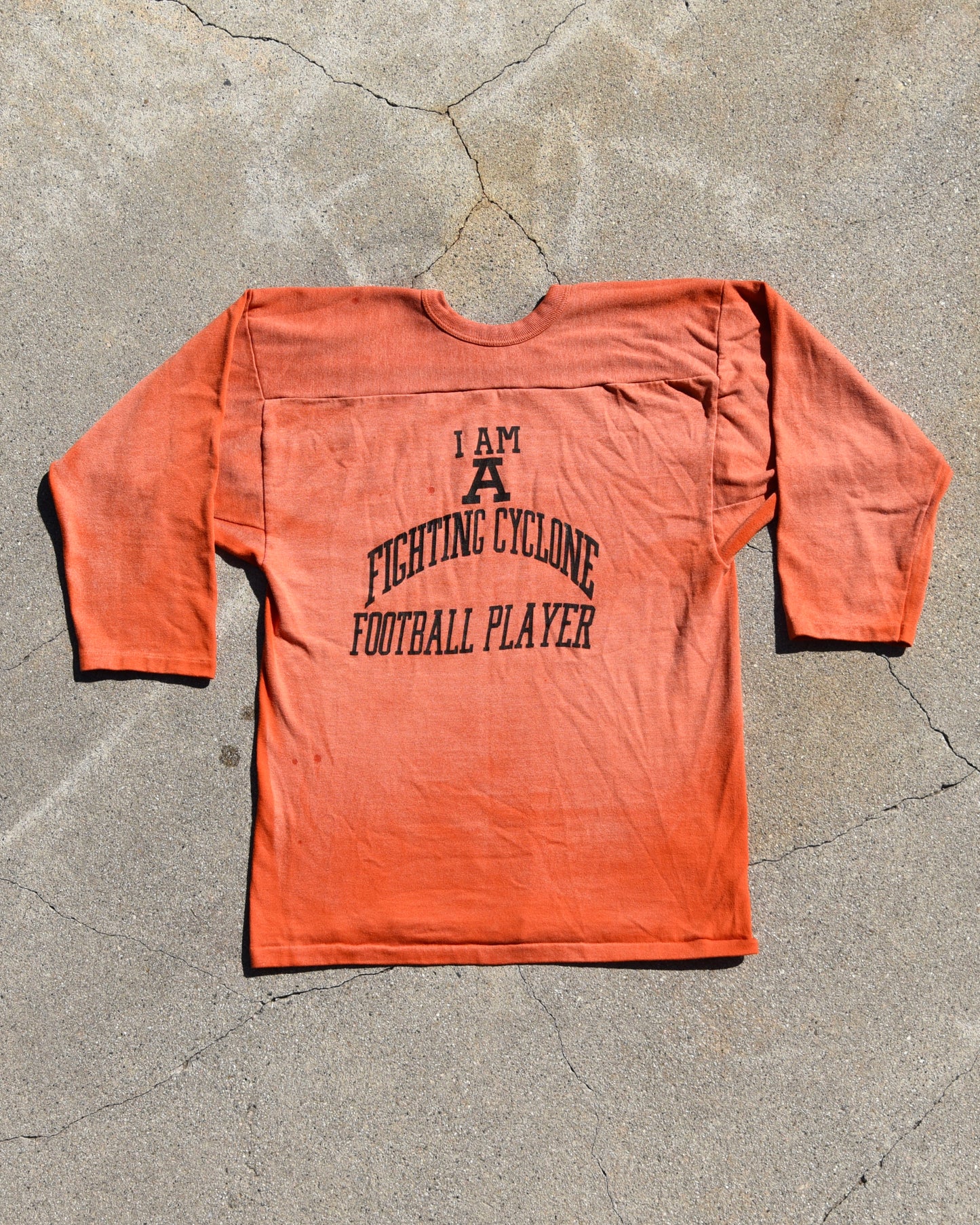 1970s Sun Faded Fighting Cyclone Football Jersey