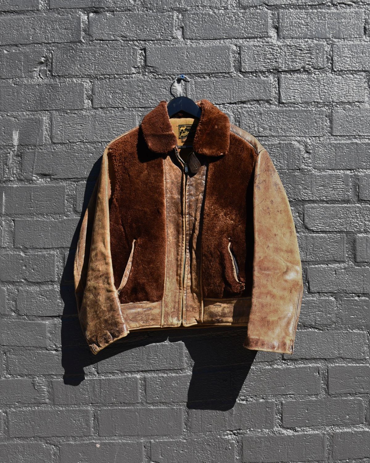 1940s Laskin Lamb Grizzly Fur Horsehide Jacket