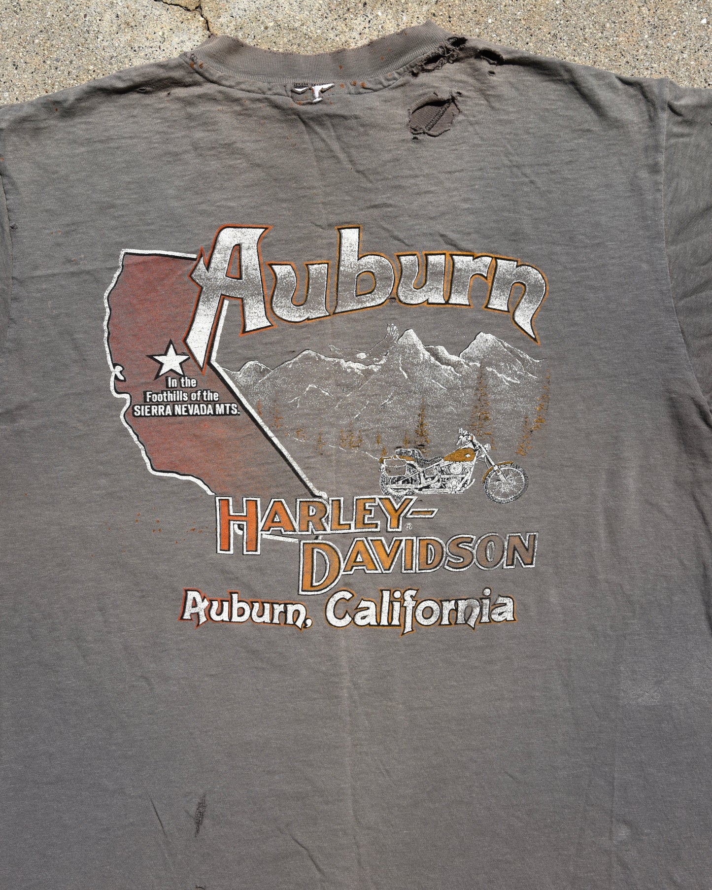 1980s Sun Faded Harley Davidson Real Steel Tshirt