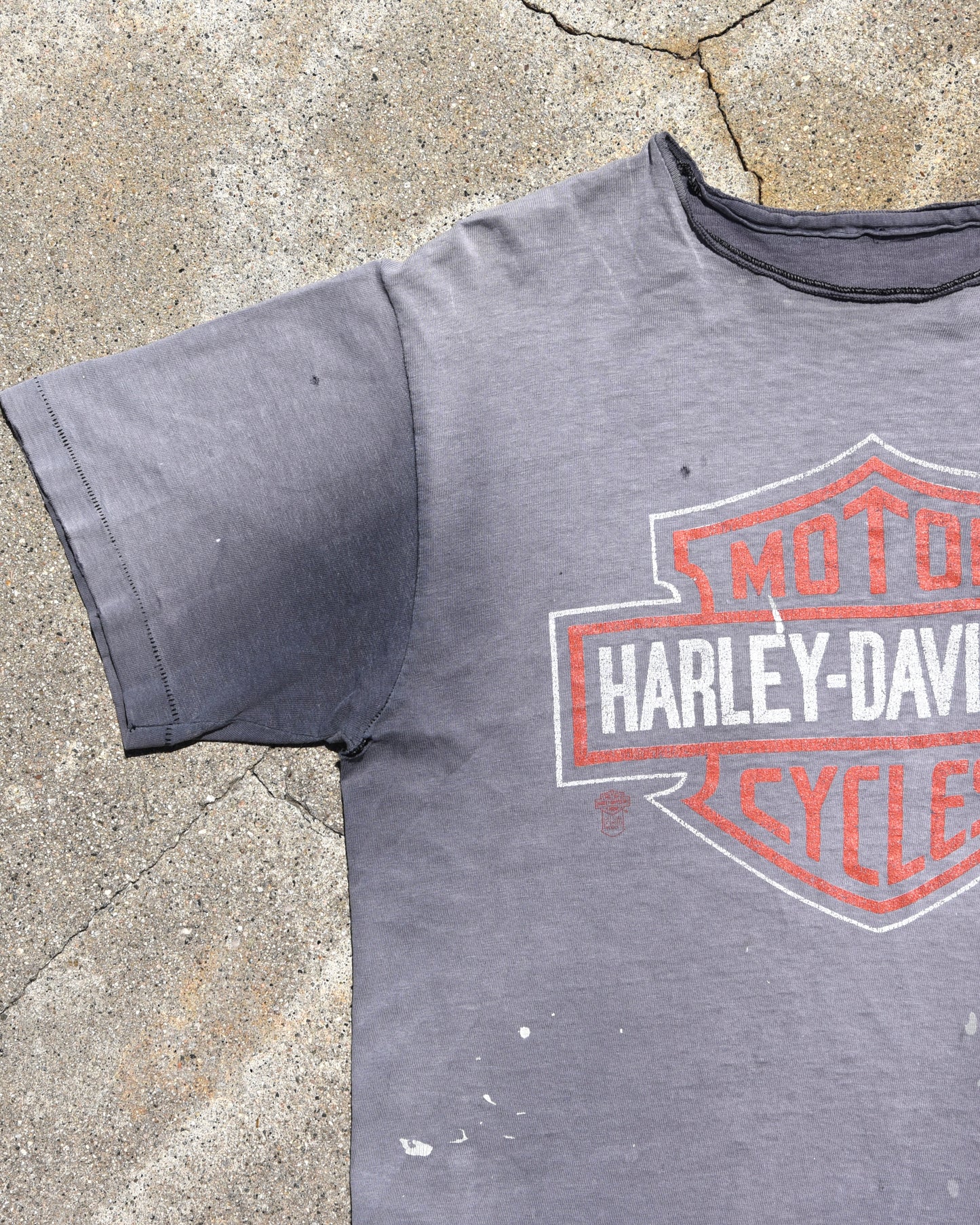 1980s Sun Faded Mancuso Harley Davidson Tshirt