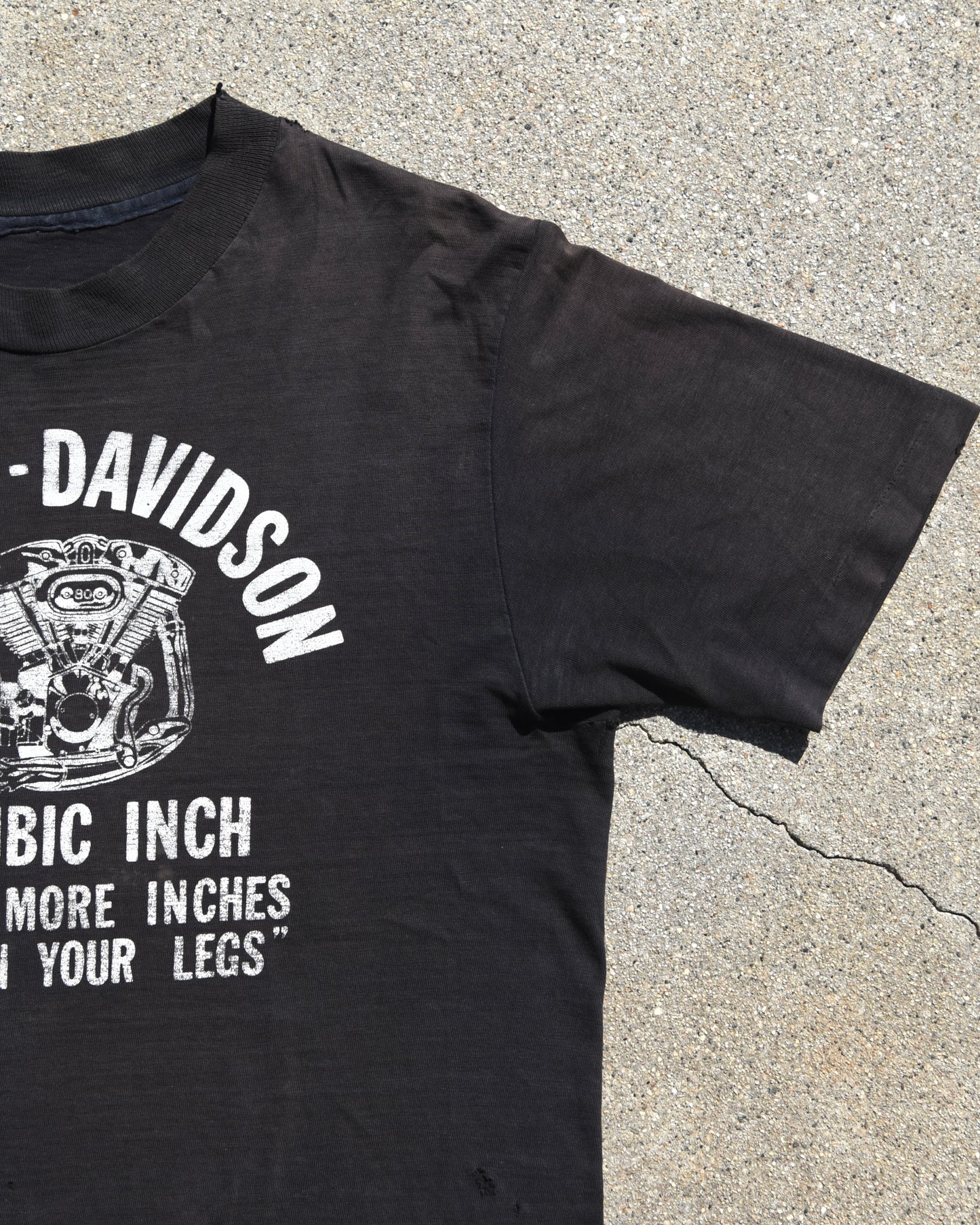 1980s Add Six More Inches Harley Davidson Tshirt