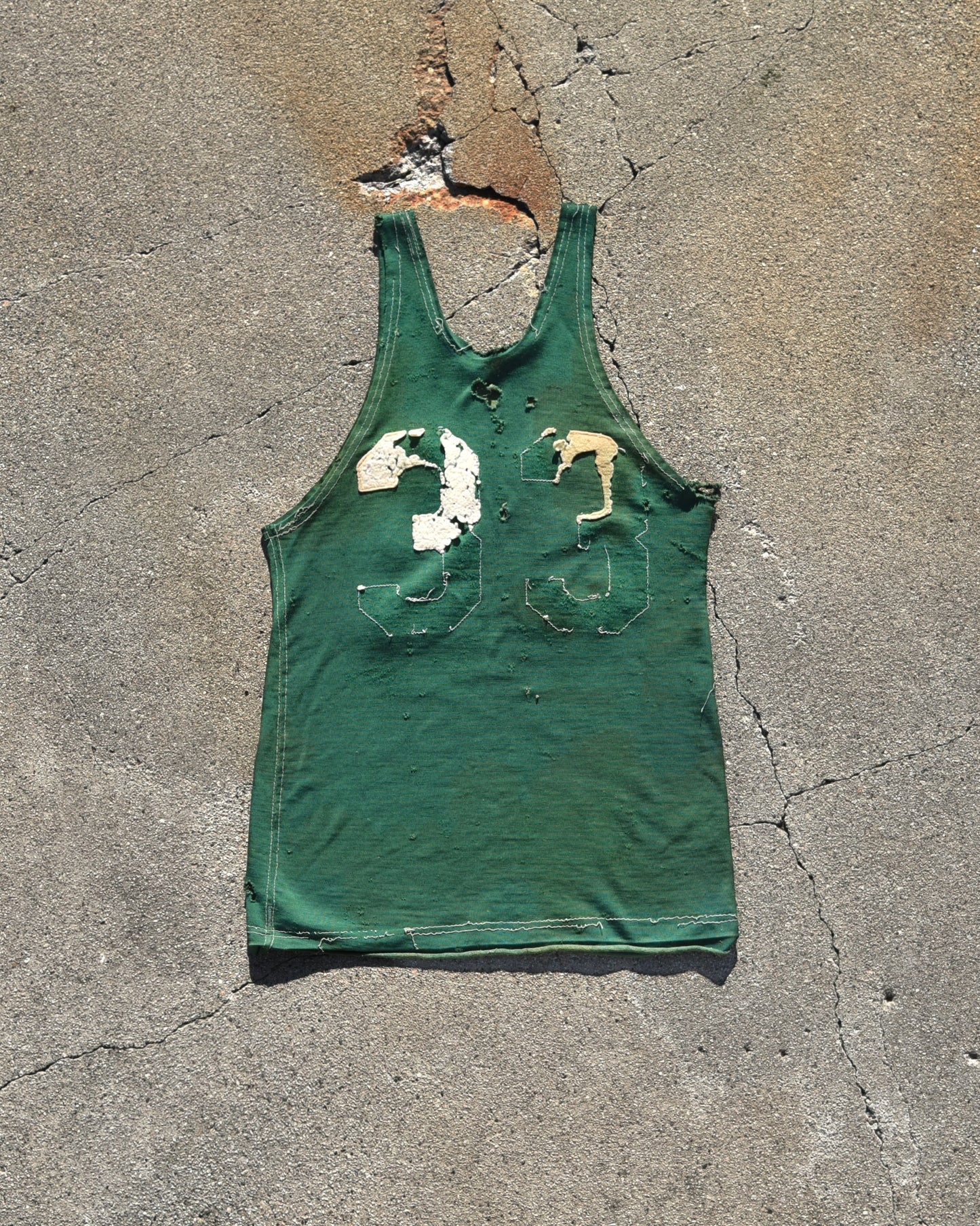 1950s Thrashed and Faded Basketball Jersey