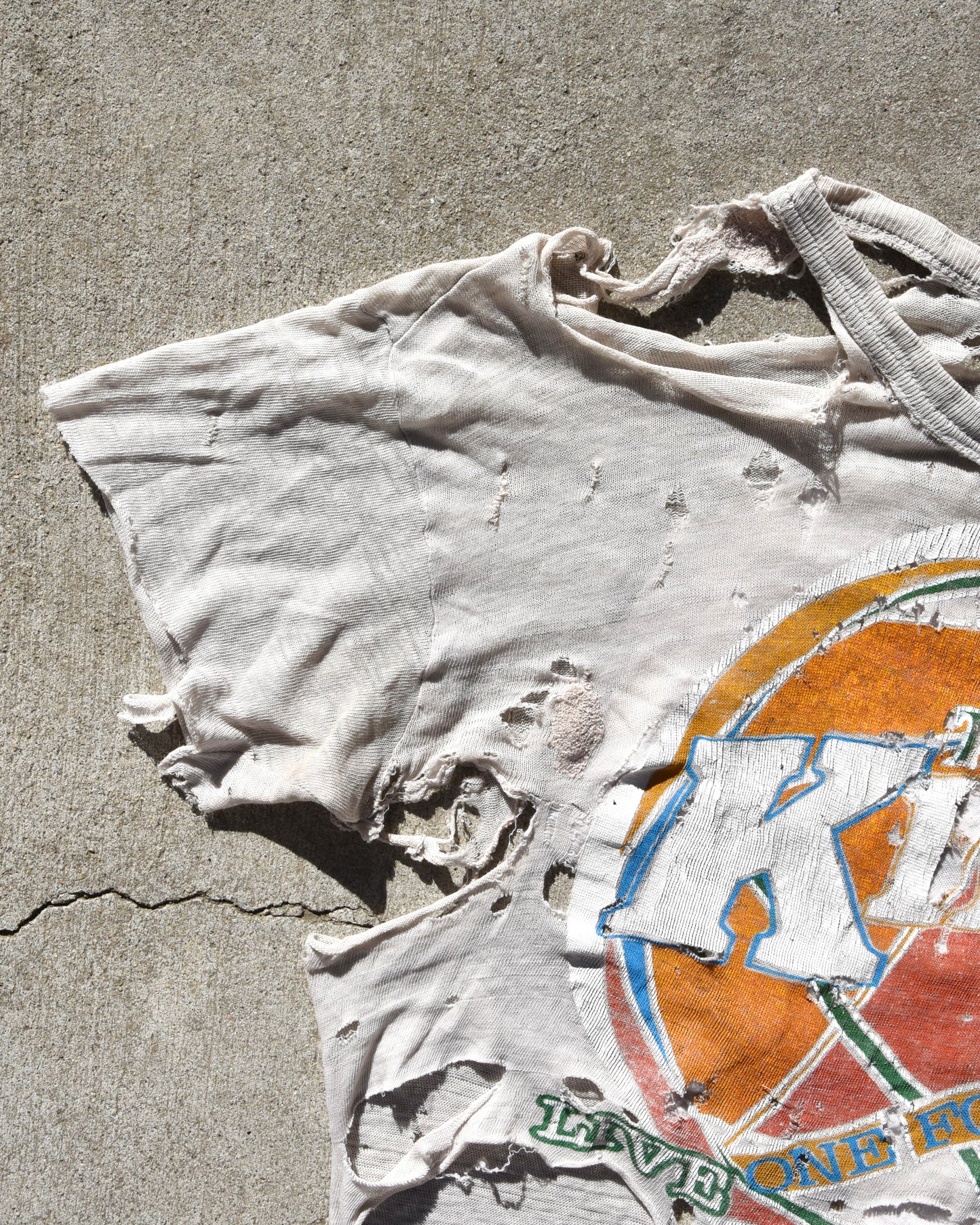 The Kinks 1980 Tour Tshirt Thrashed