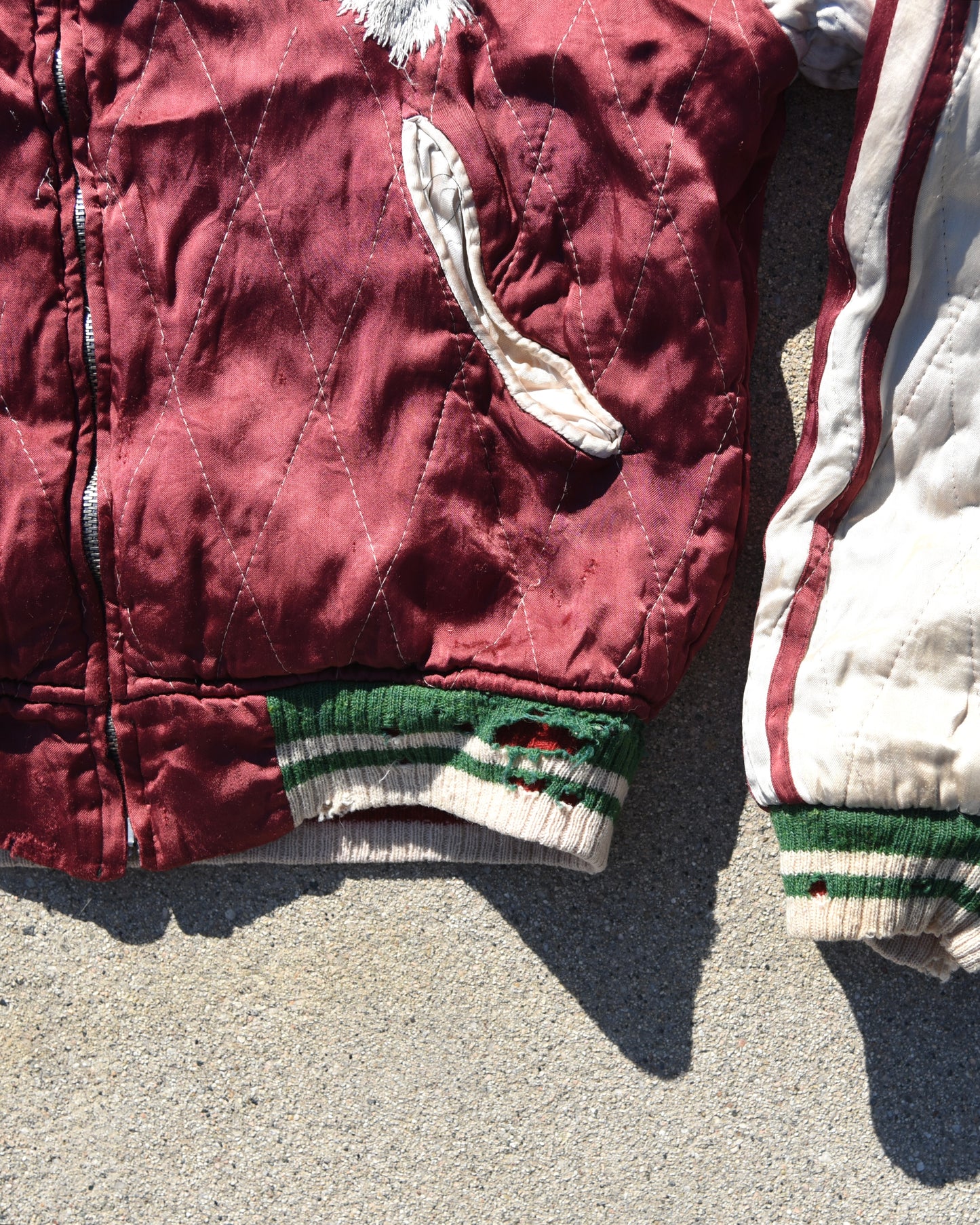 1950s Japan Sukajan Reversible Souvenir Jacket Sun Faded